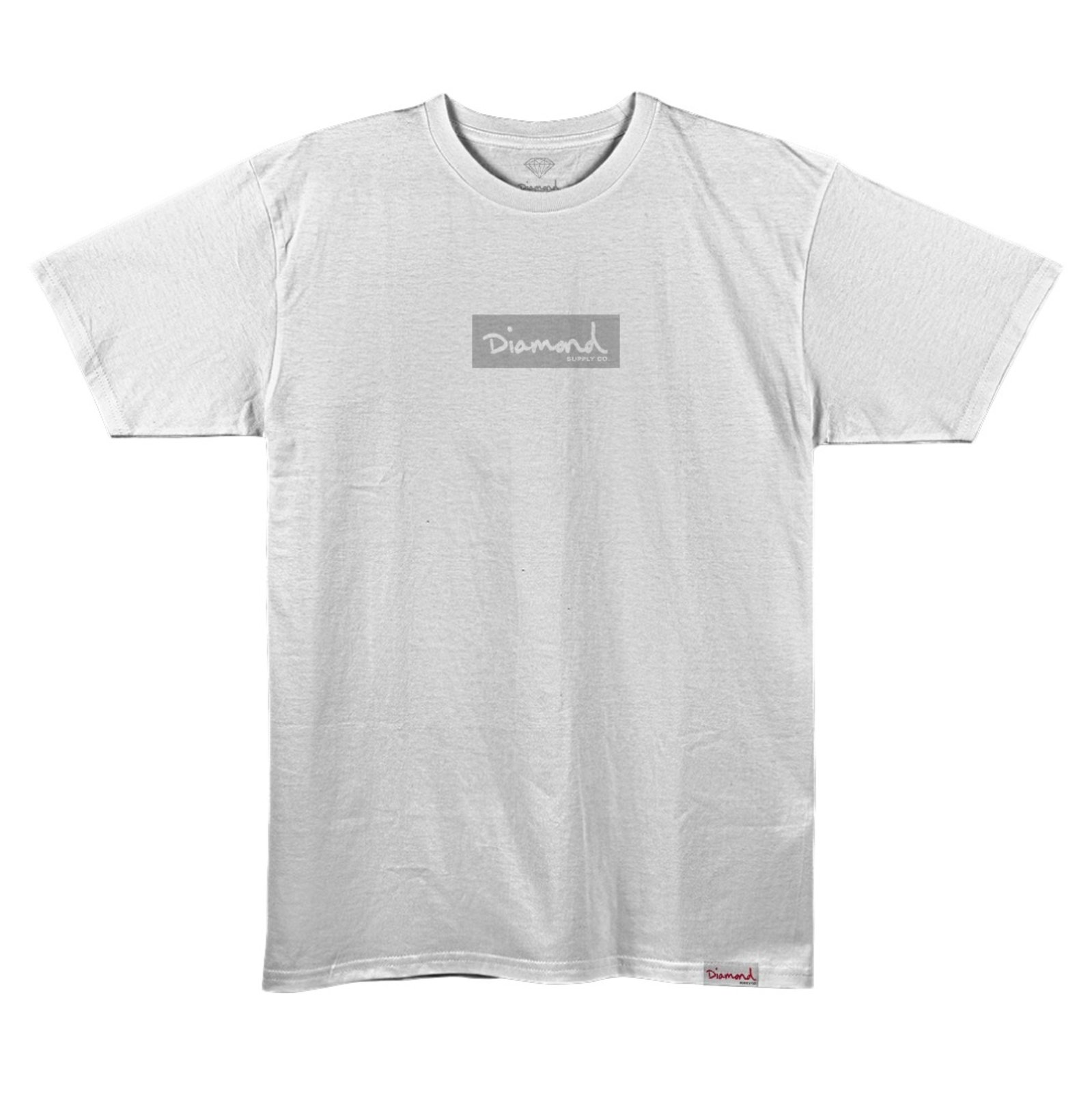 Vista 2 Camiseta Diamond Box Logo Tee - V26DIC03 - WHITE branco white Diamond branco white