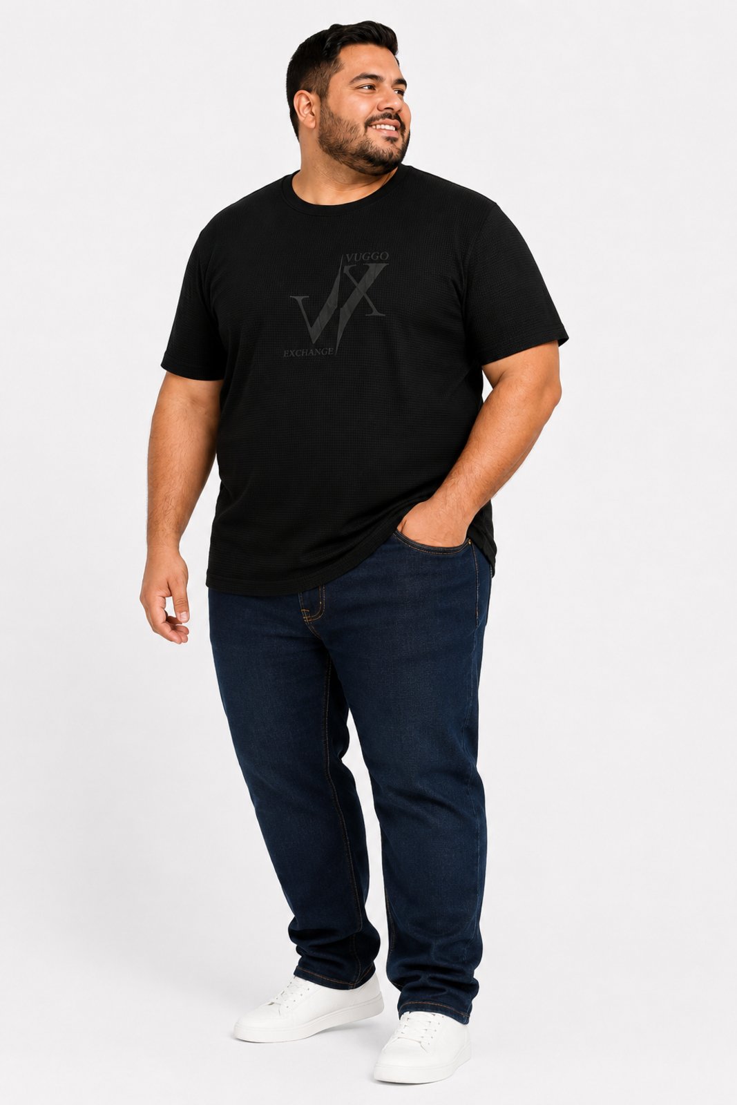 Camisa Masculina D Bell Outlet Fashion Básica Plus Size Preto