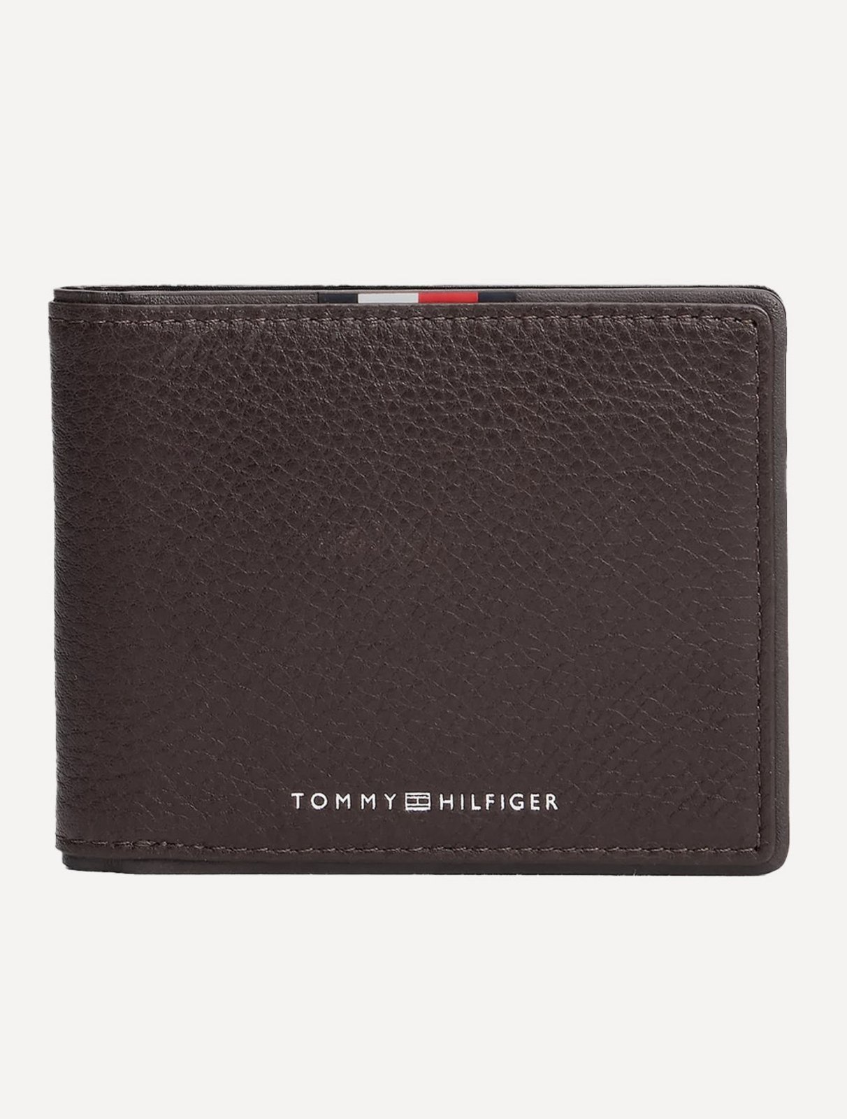 Vista 2 Carteira Tommy Hilfiger Couro Corporate Mini CC marrom Tommy Hilfiger marrom