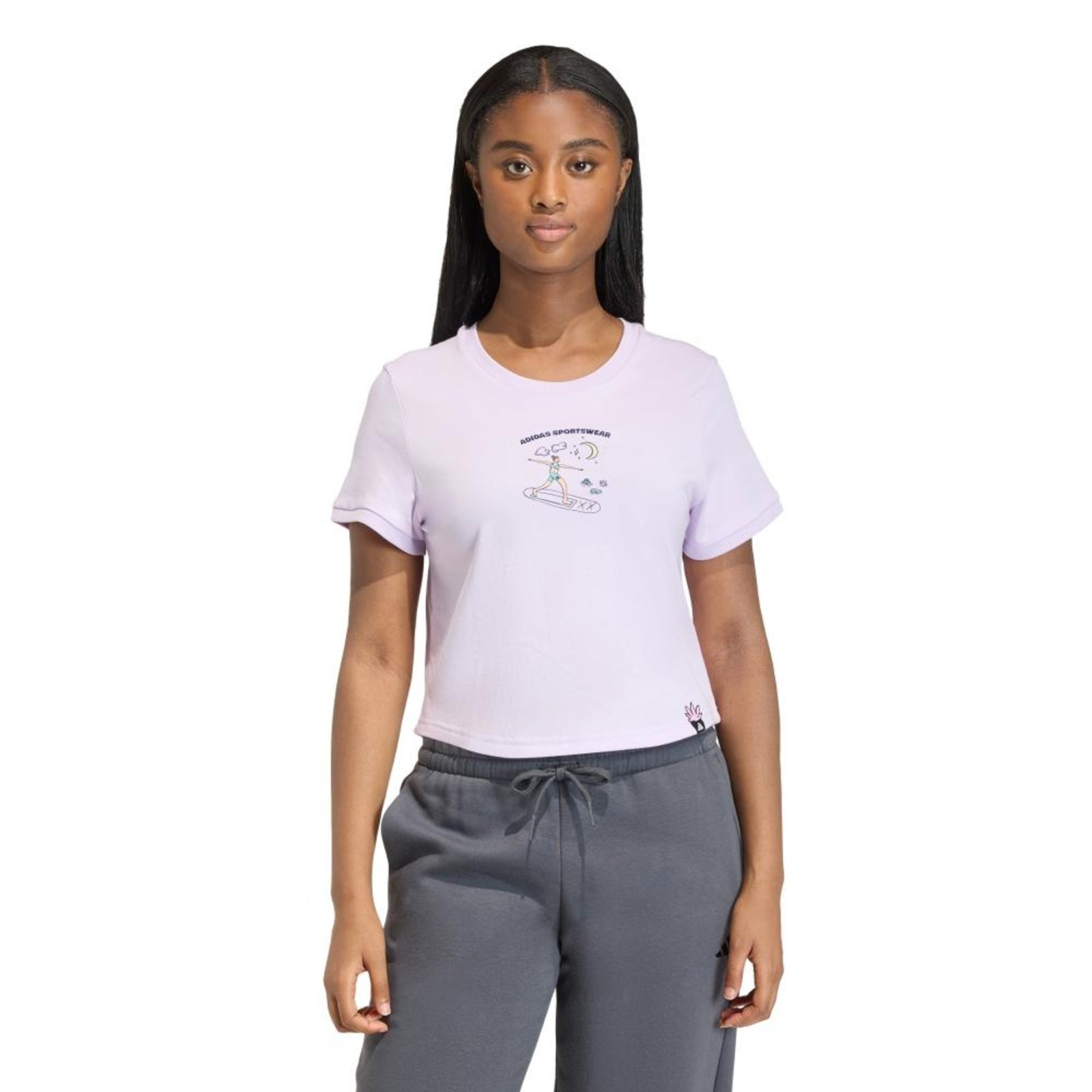 CAMISETA ESTAMPADA DOODLE 2 adidas Sportswear Roxo