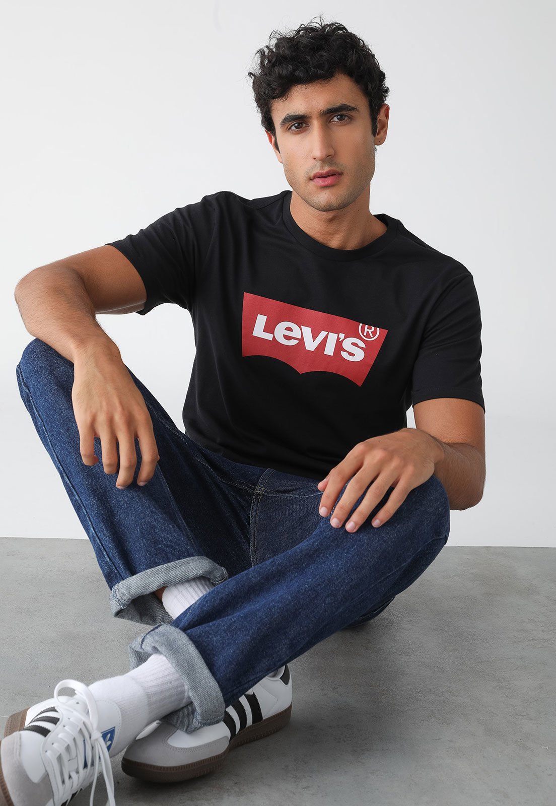 Camiseta Levis Logo Preta
