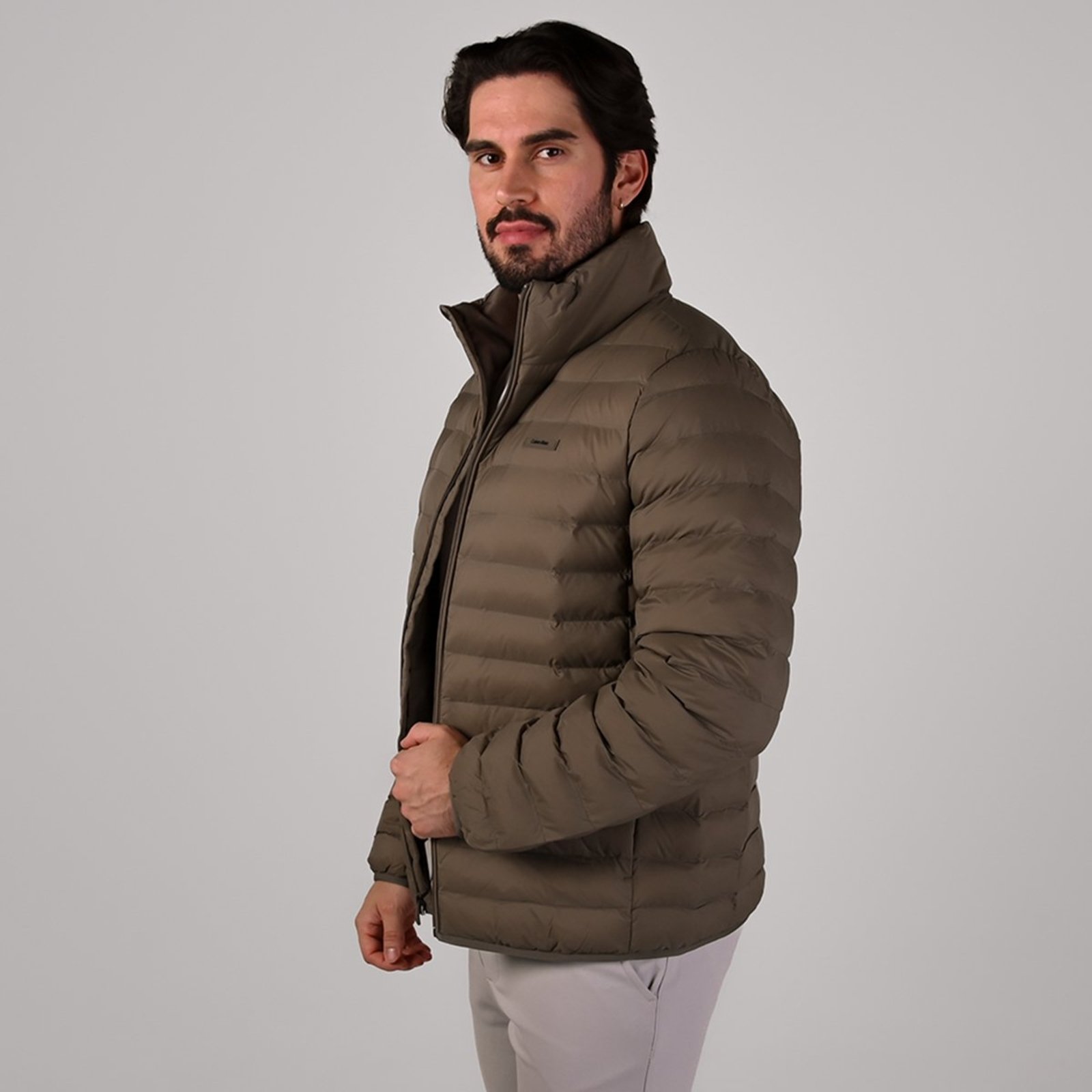 Jaqueta Puffer Calvin Klein Khaki