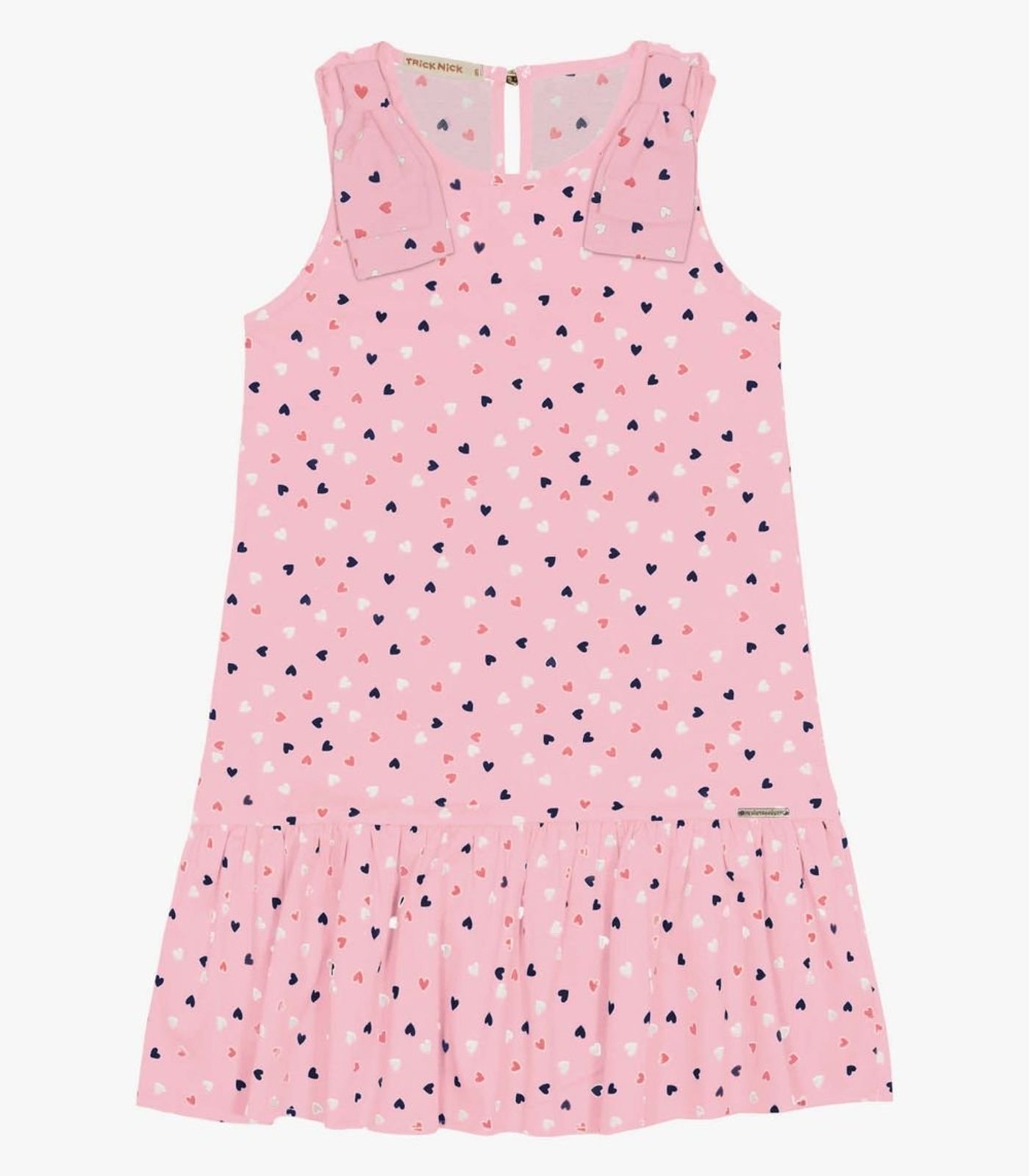 Infantil – Vestido Com Laço Trick Nick Rosa