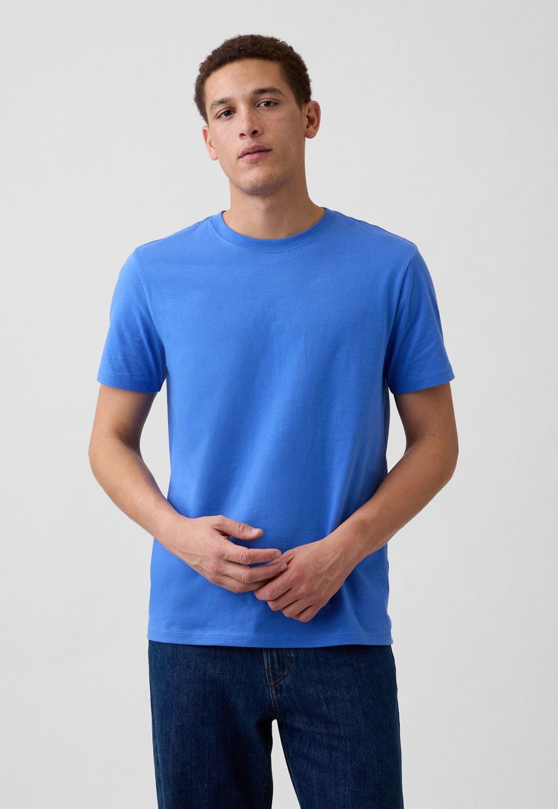 Camiseta Masculina GAP Decote Redondo Azul