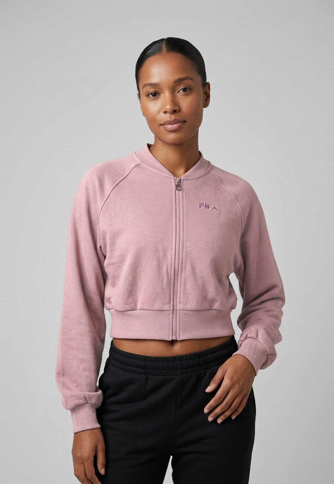 Jaqueta Feminina Fila Cropped Rosa