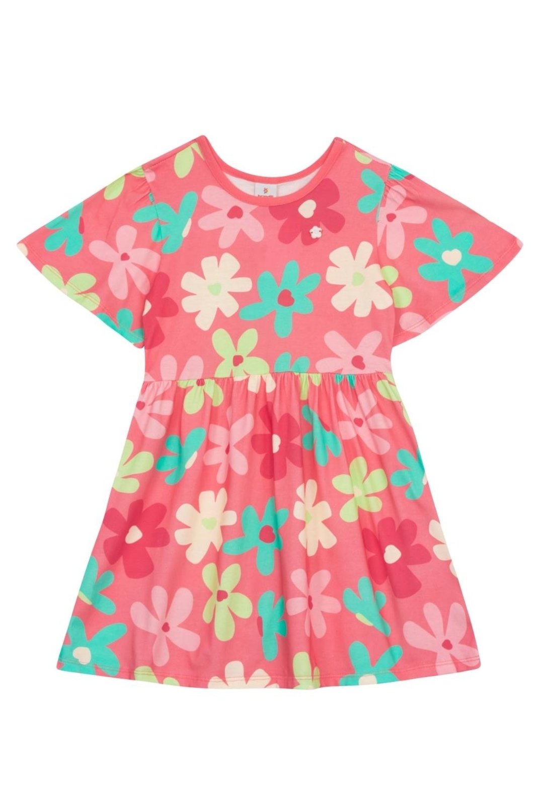 Infantil - Vestido menina em meia malha Brandili