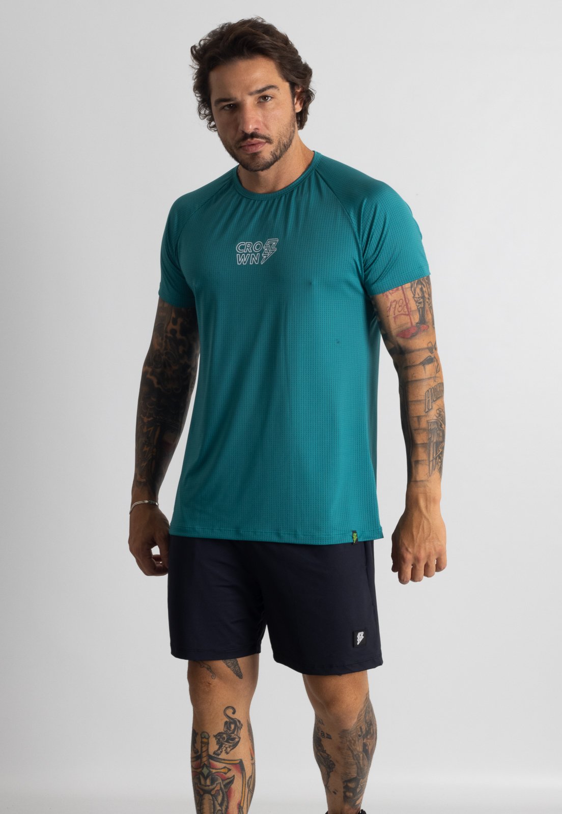 Camiseta Crown Training Dry Fit ice Raio Musculação Maromba