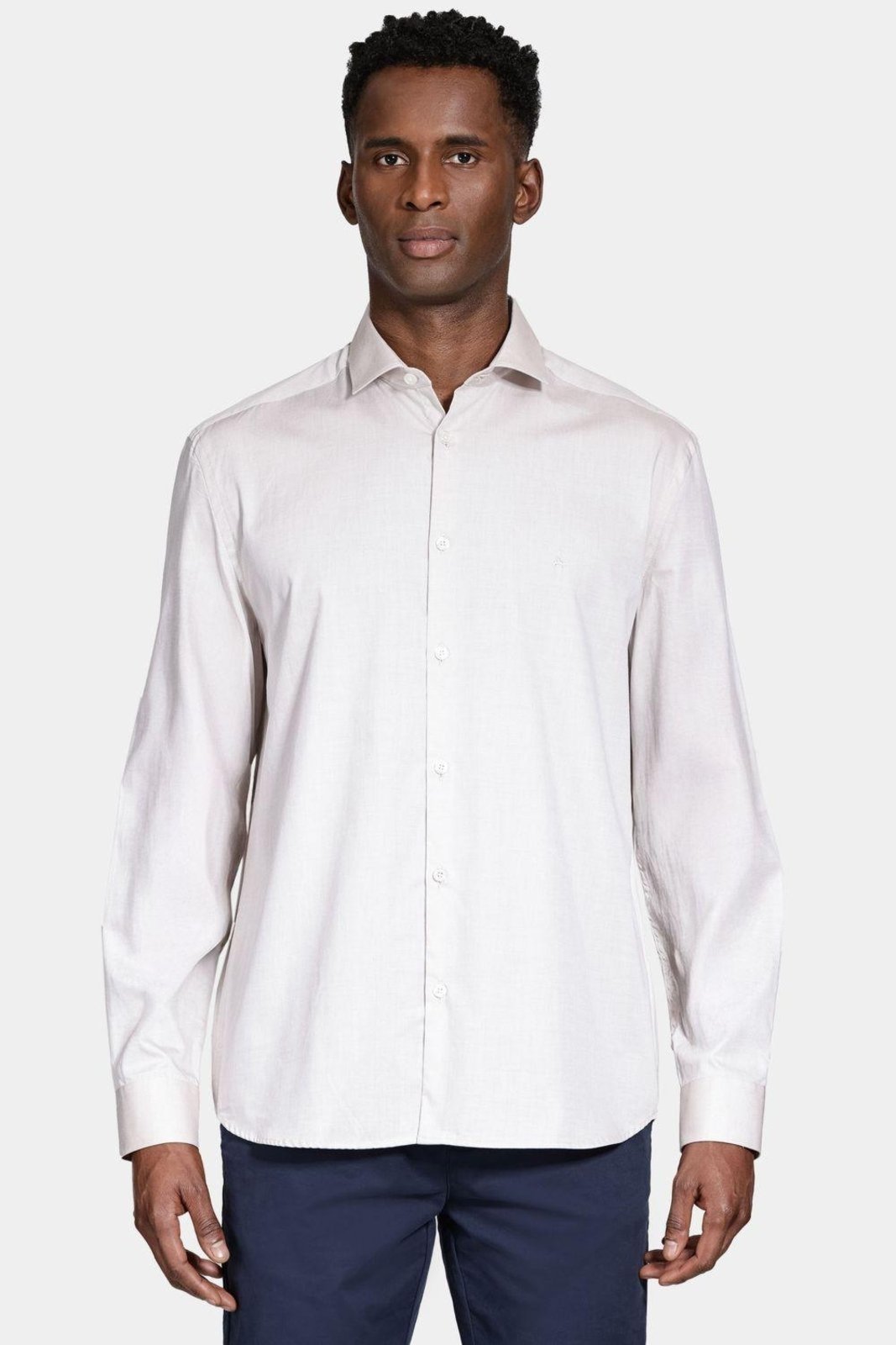 Camisa Aramis Manga Longa Pinpoint Bege