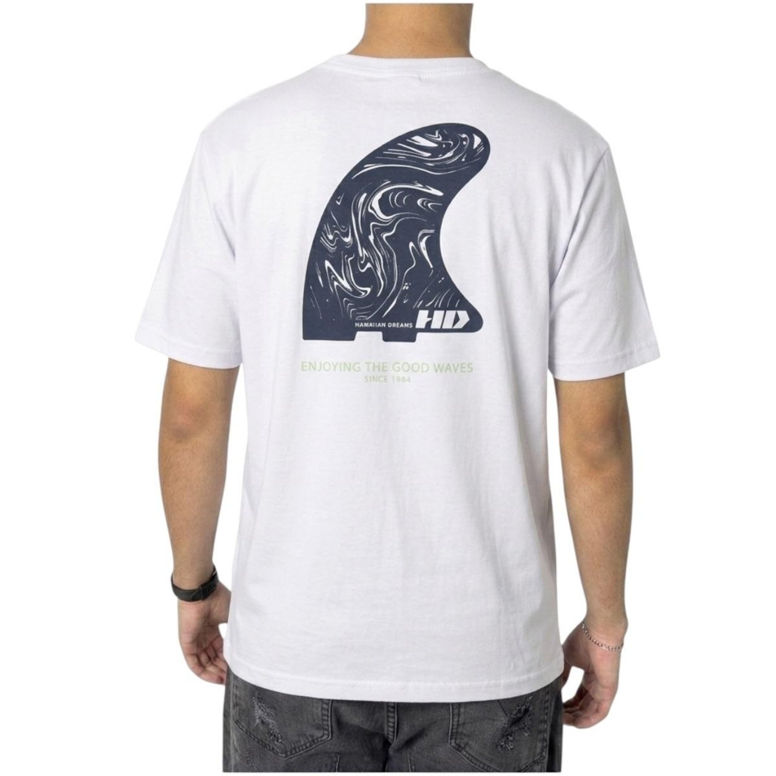 Camiseta Good Waves Hawaiian Dreams- HD - Off White
