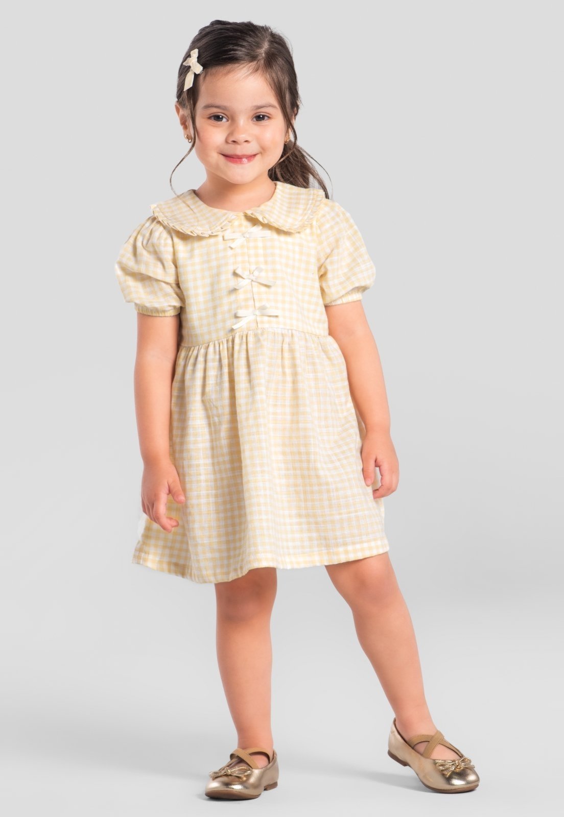 Infantil - Vestido menina xadrez Mundi