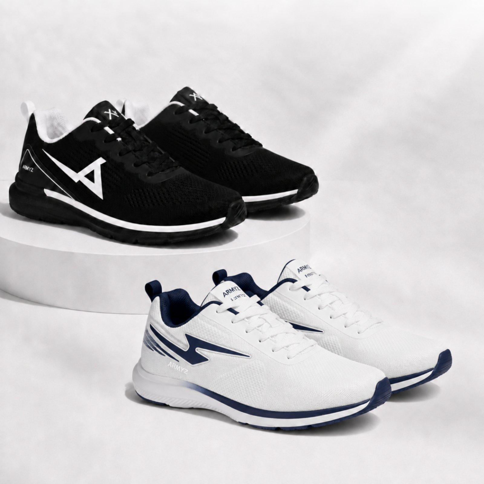 Tênis Masculino Esportivo Leve Confortável Macio Antiderrapante- Kit 2 Pares