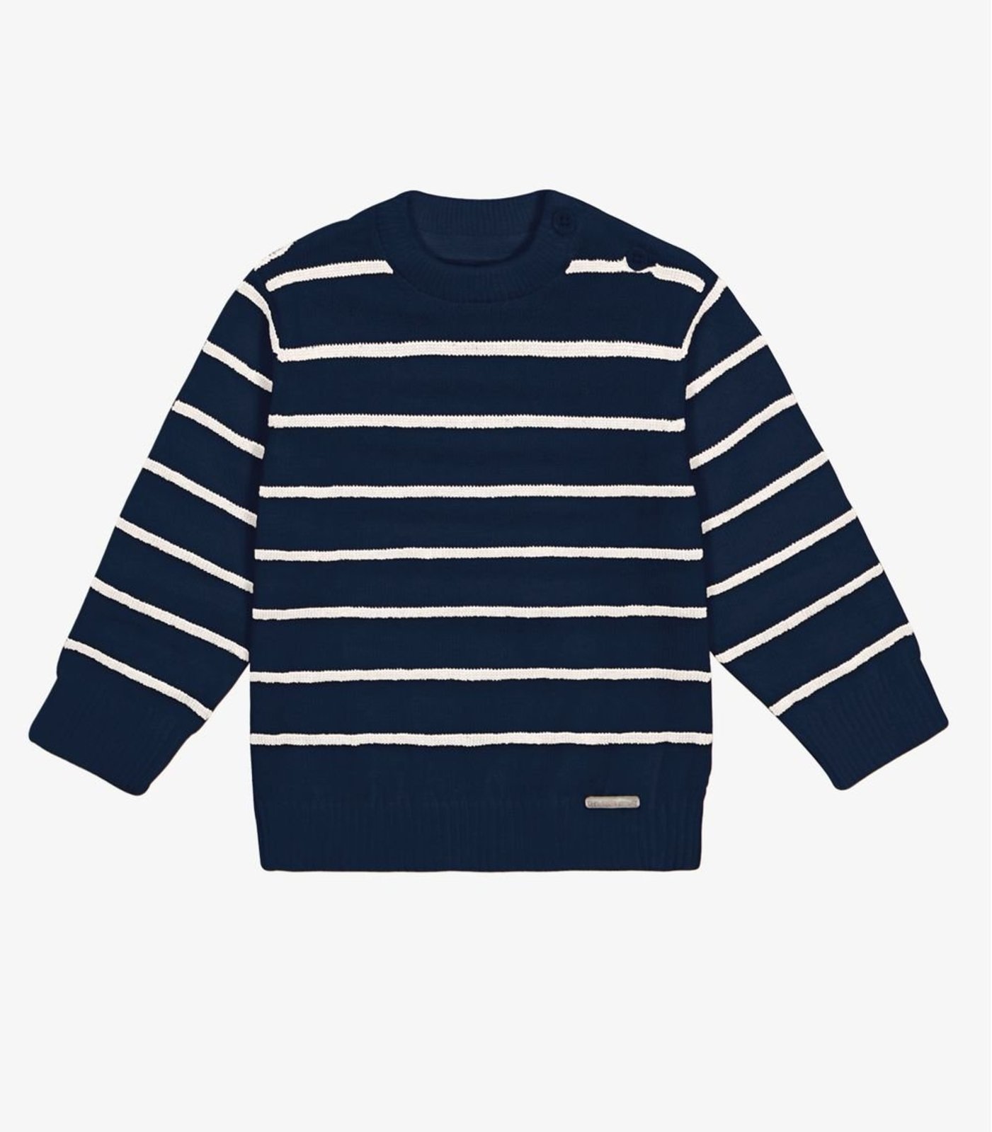 Infantil - Suéter Masculino Listrado Trick Nick Azul