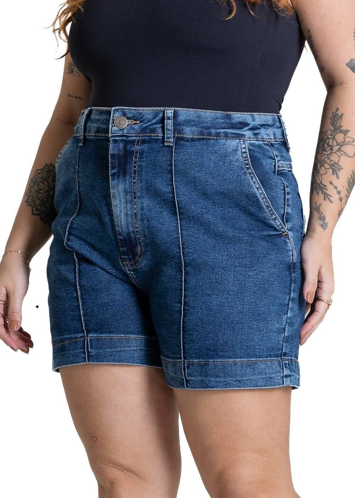 Shorts Jeans Sawary Plus Size - 284229 - Azul - Sawary