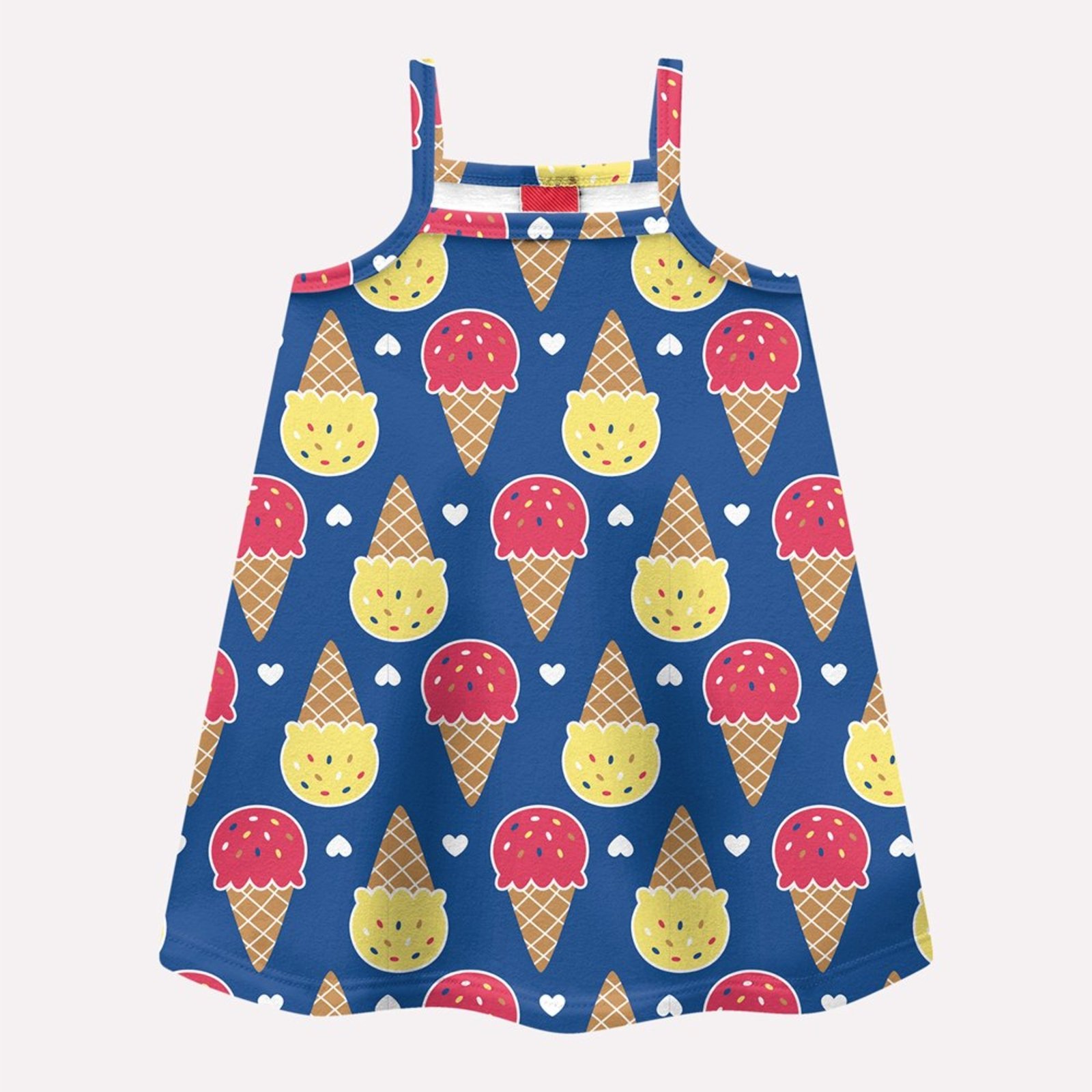Infantil - Vestido Menina Sorvetes Kyly