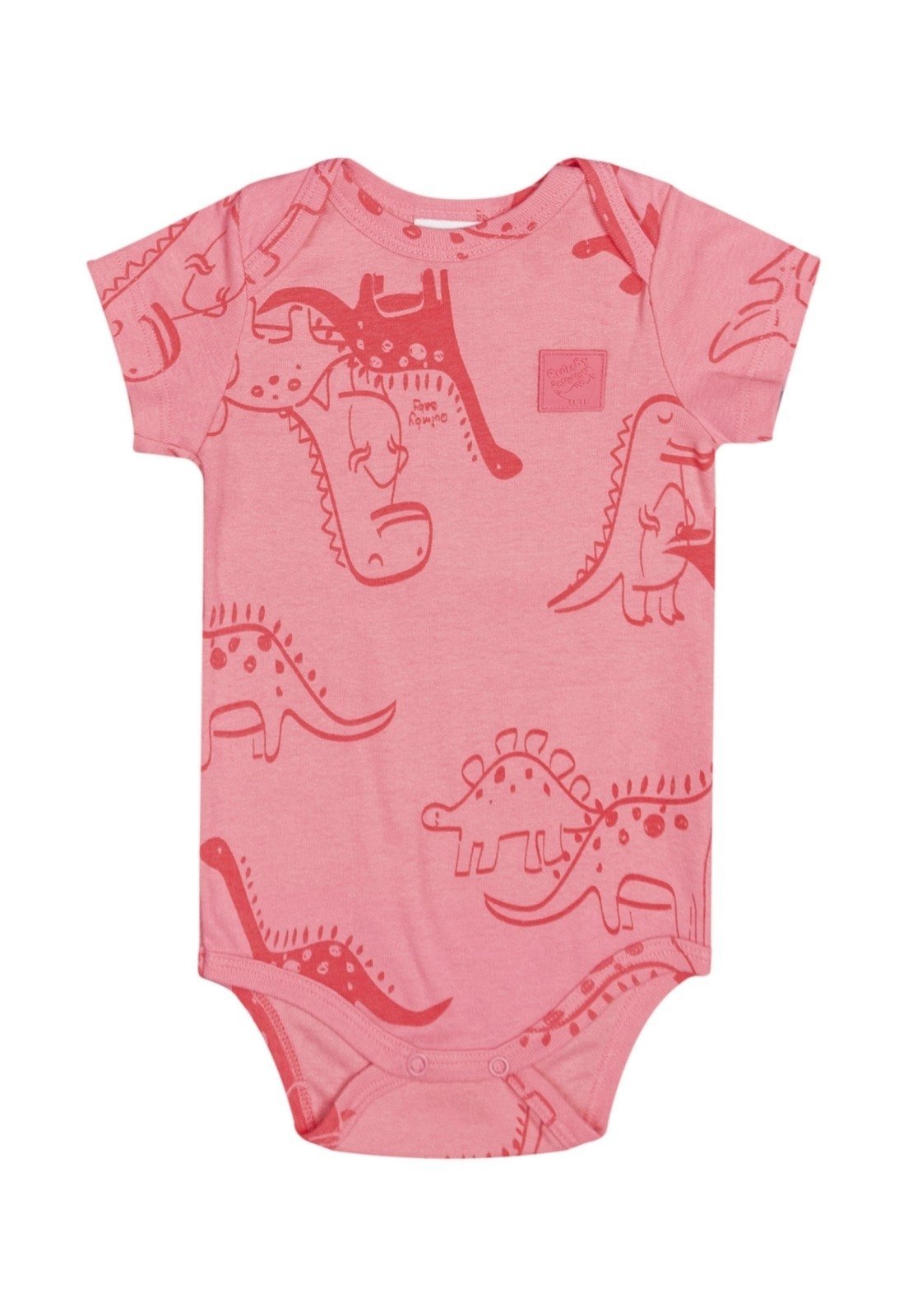 Vista 3 Infantil - Body Unissex em Ribana para Quimby rosa Quimby rosa
