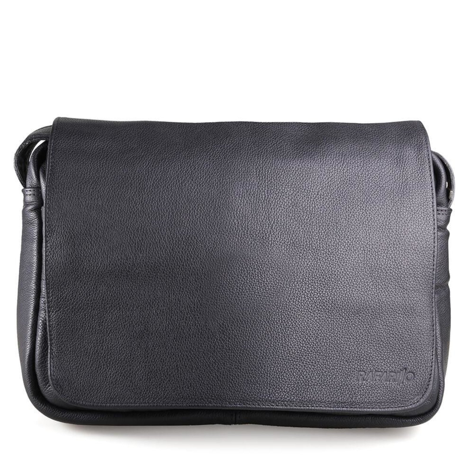 Pasta Maleta Executiva Transvesal Masculino Couro Rafarillo Preto
