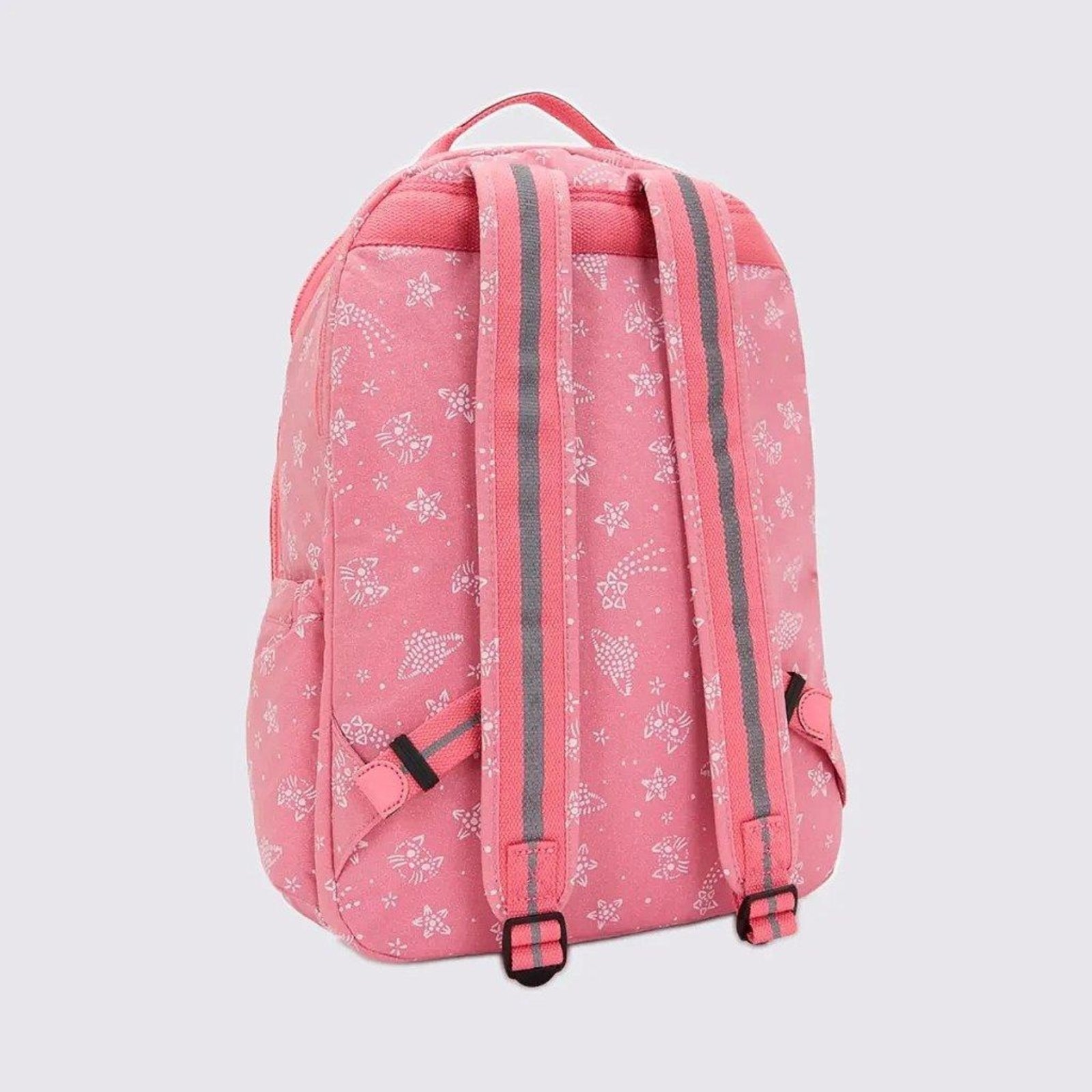 Vista 3 Mochila Kipling Seoul Lap Glitter Cats rosa Kipling rosa