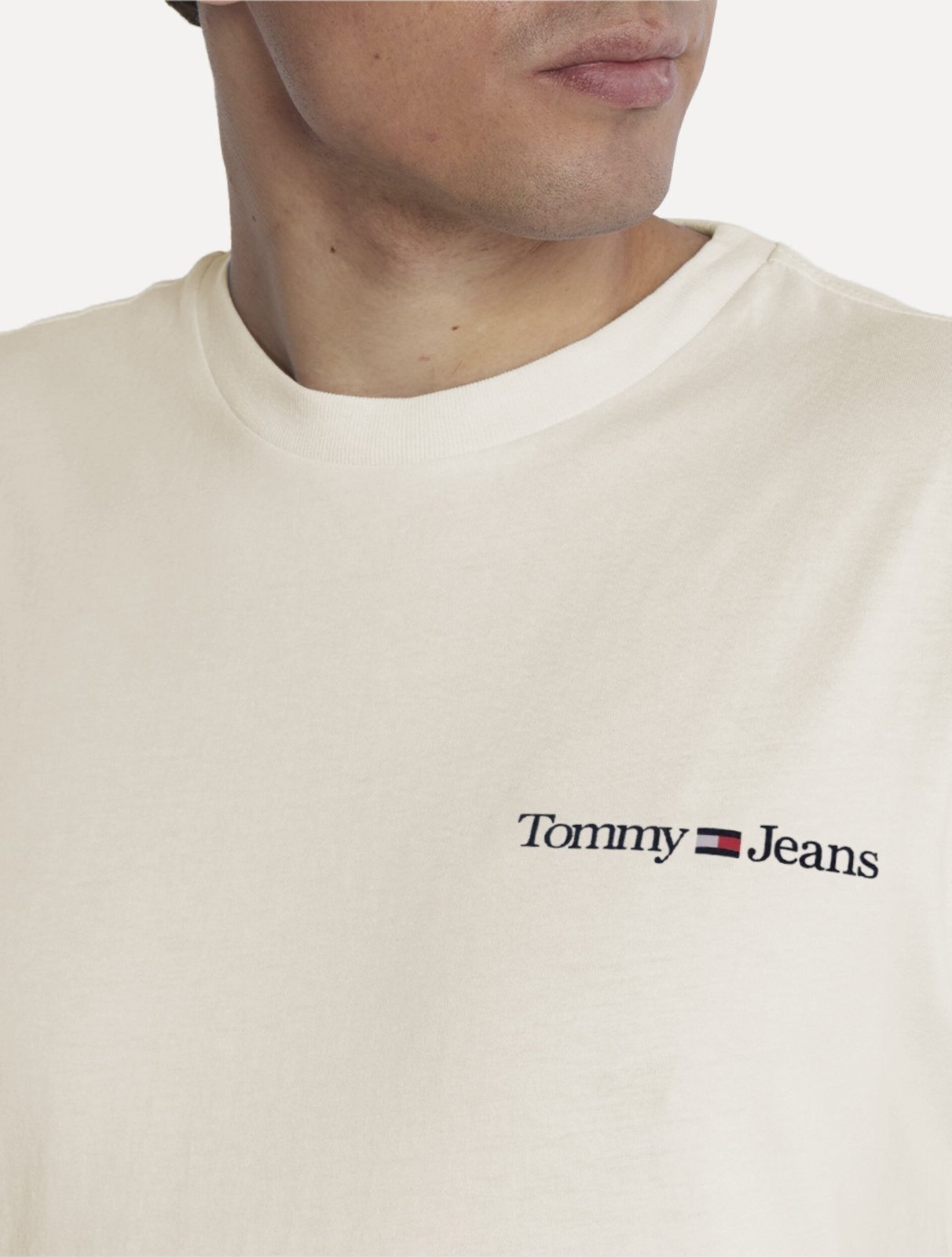 Vista 3 Camiseta Tommy Jeans Classic Linear Chest Off-White off-white white Tommy Jeans off-white white