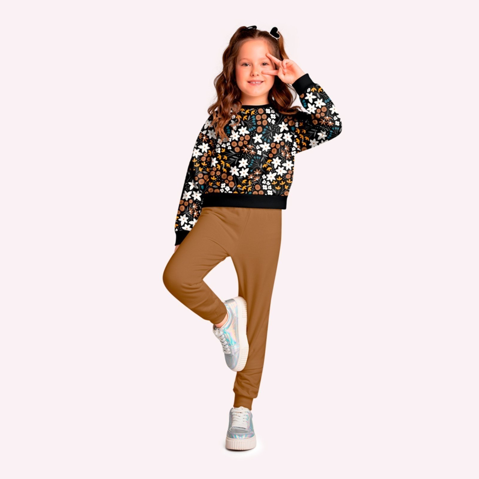 Infantil - Conjunto menina Flores Kyly