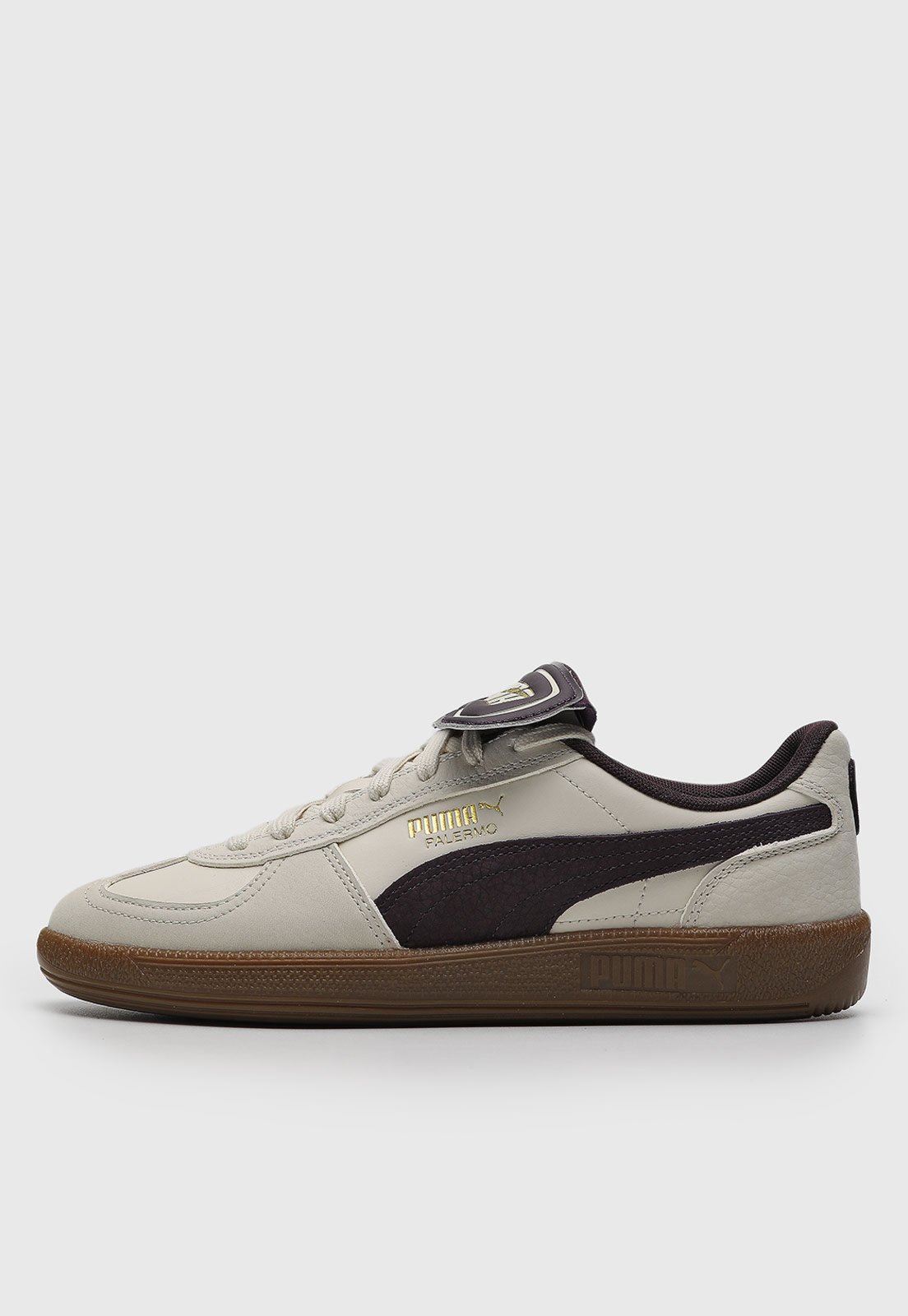 Tênis Feminino Puma Palermo Premium Bege e Bordô