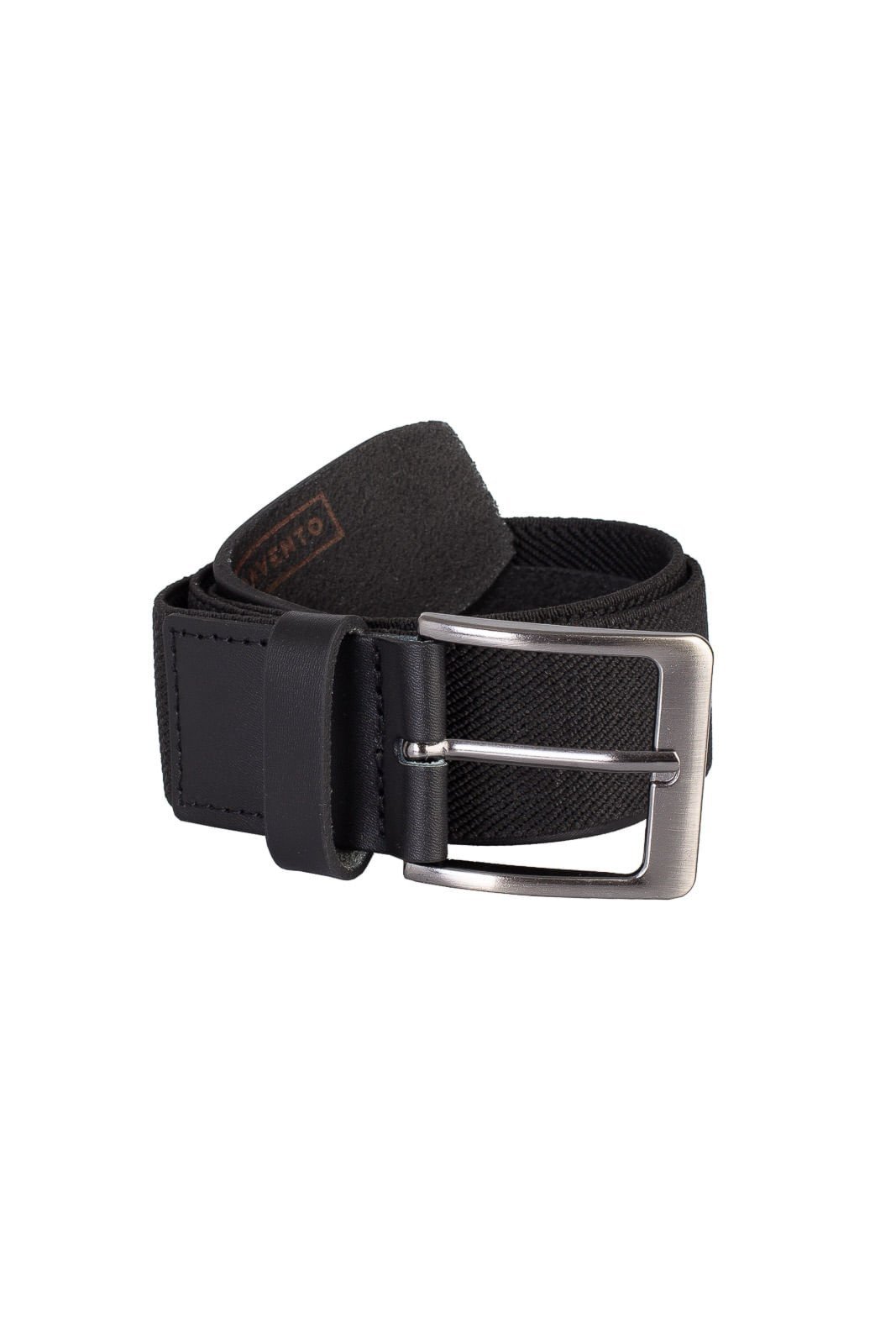 Cinto masculino com elástico e couro Thor - Preto