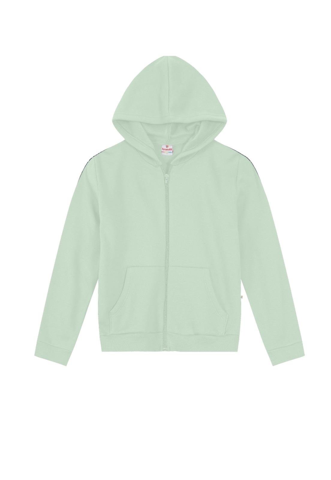 Infantil - Jaqueta Verde Zíper Menina Brandili 10 Verde