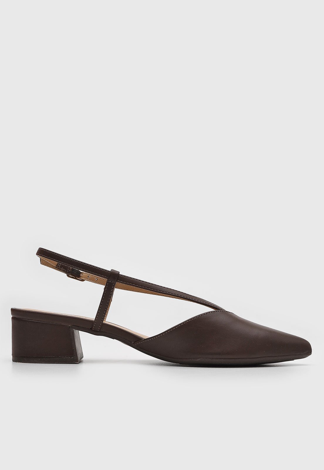 Vista 3 Scarpin Feminino Anacapri Slingback marrom Anacapri marrom