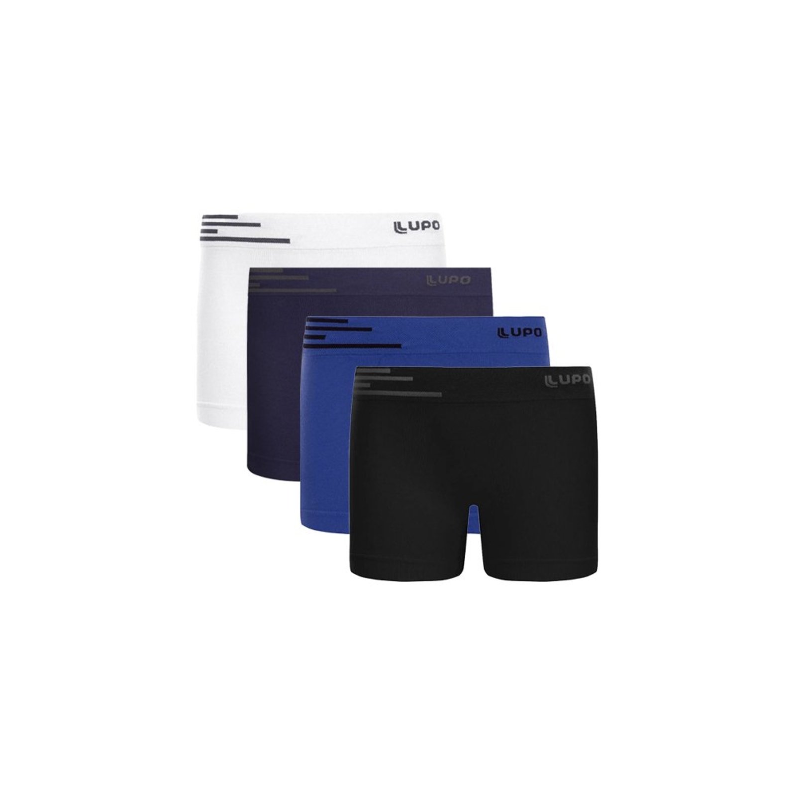Kit 4 Cuecas Boxer Sem Costura Microfibra 132