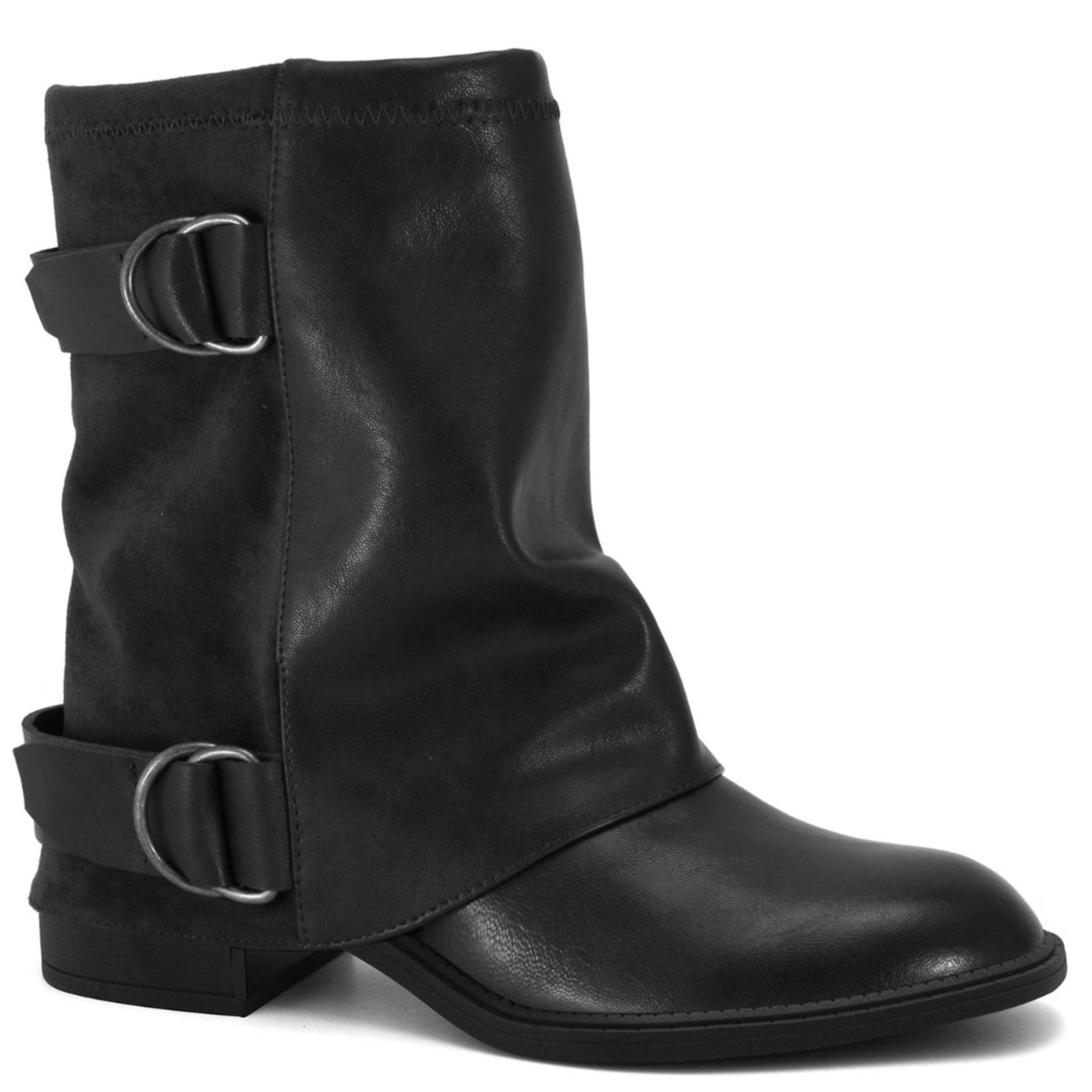 Bota Feminina Capa Sobreposta Salto Baixo Ramarim 2665136