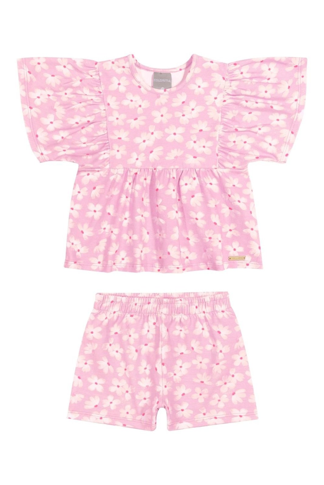 Infantil - Conjunto Menina Margaridas Colorittá Rosa