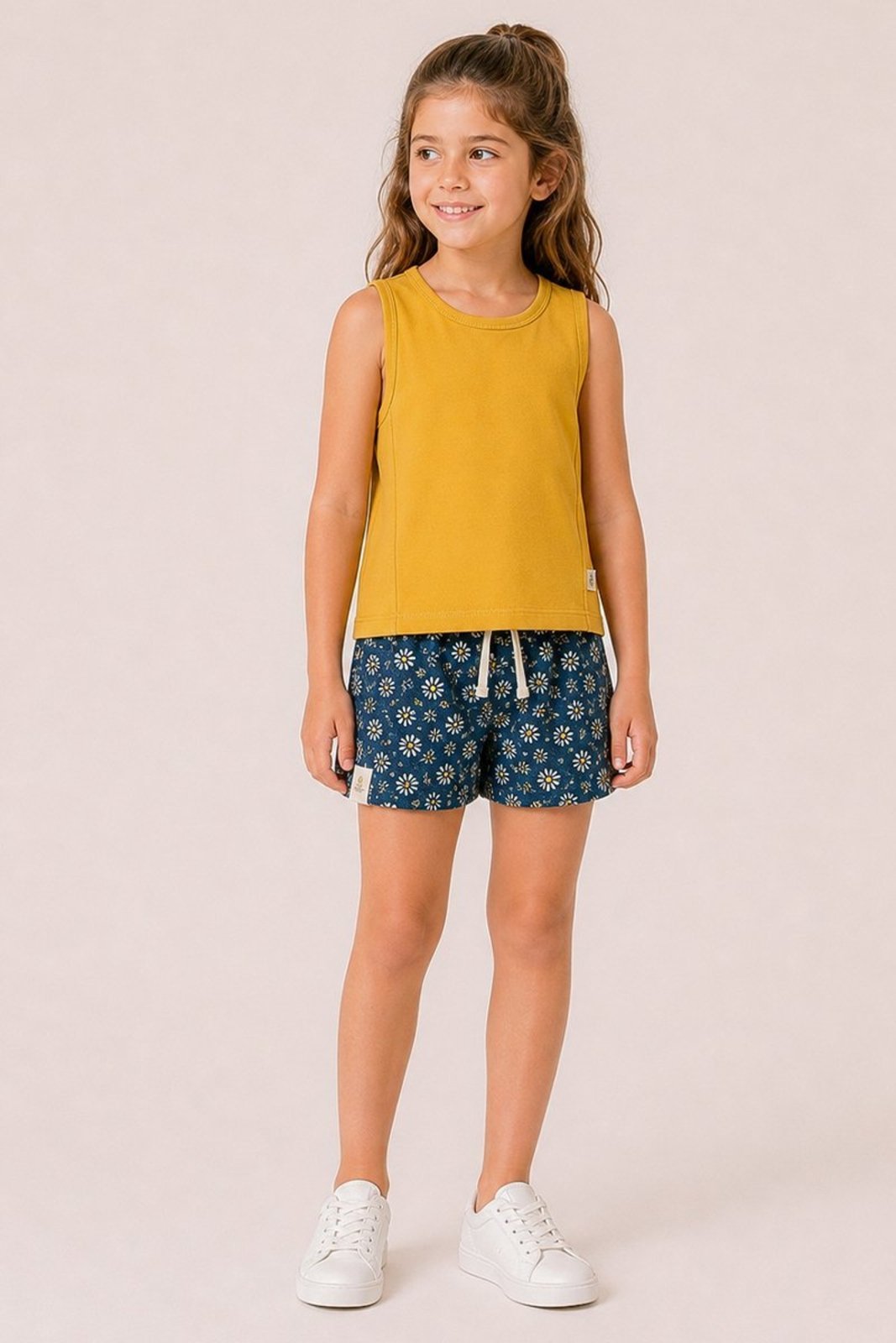 Infantil - Conjunto Bugbee Regata Malha Shorts Moletom
