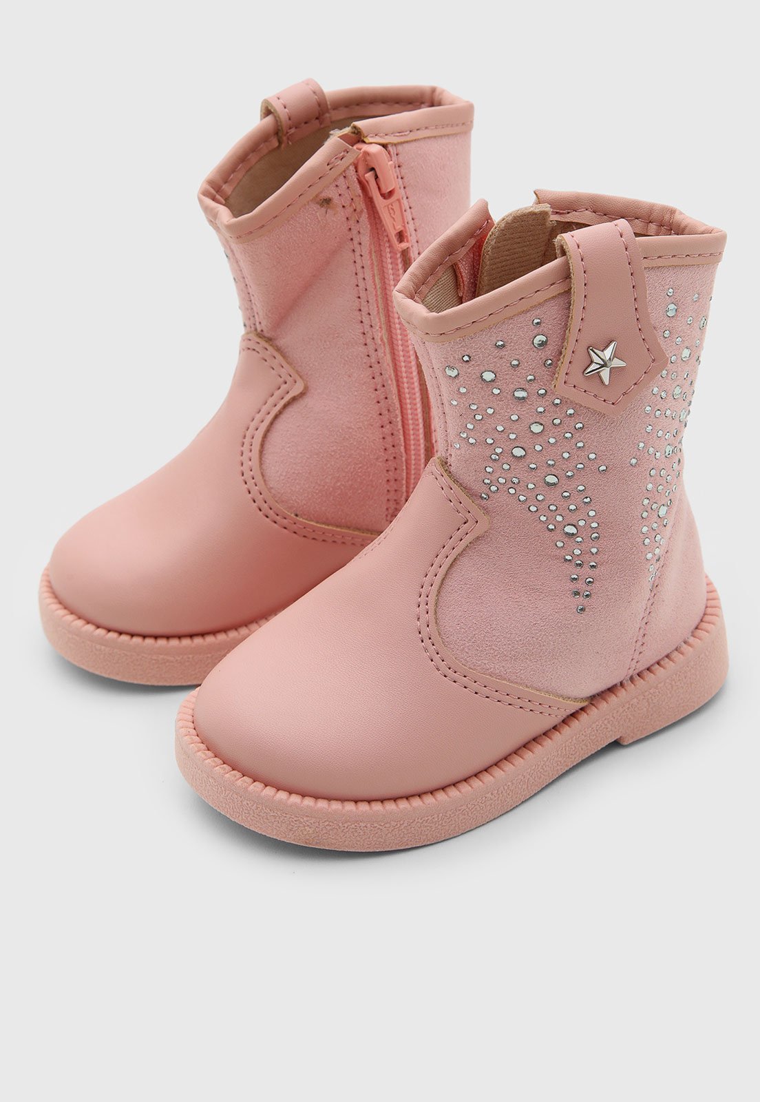 Infantil - Bota Molekinha Cano Curto Rosa
