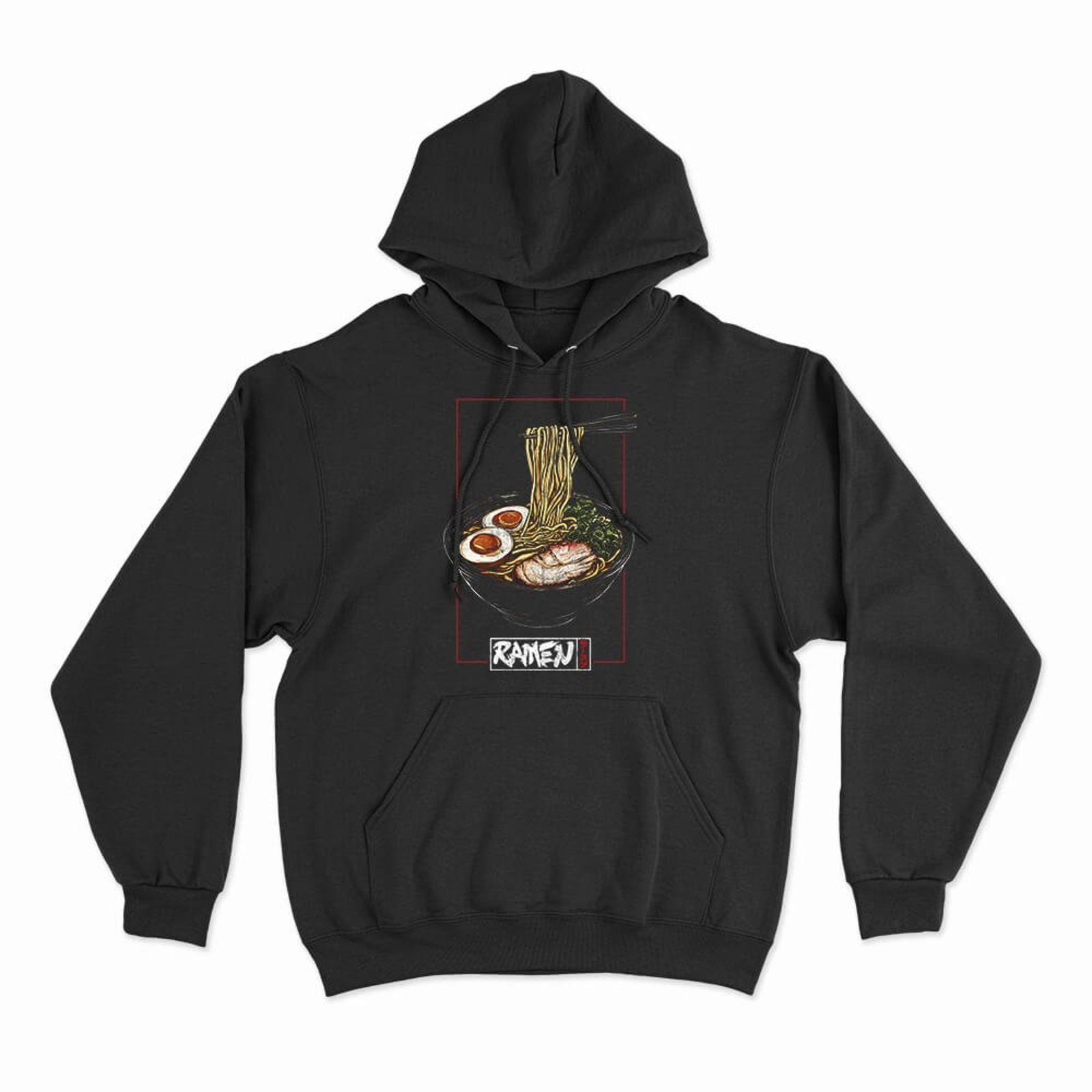Moletom Com Capuz Ramen - Preto - Casual - Studio Geek
