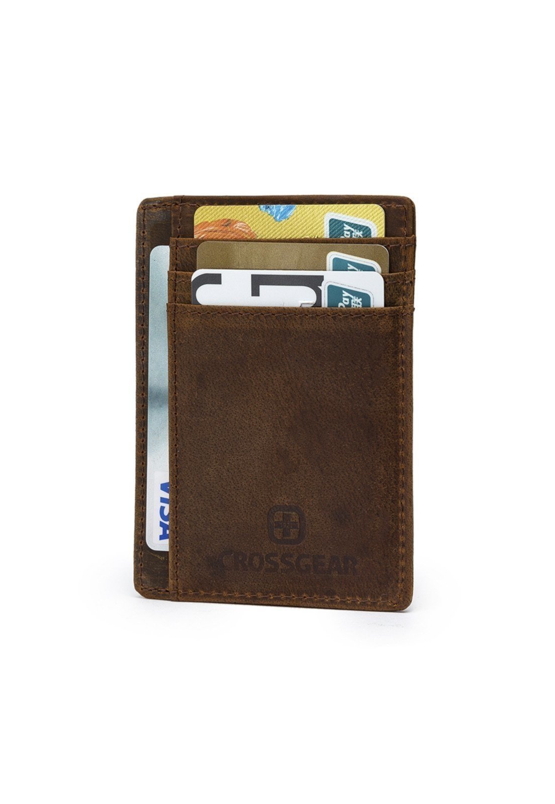 Carteira Masculina Crossgear Casual Porta Cartões MARROM