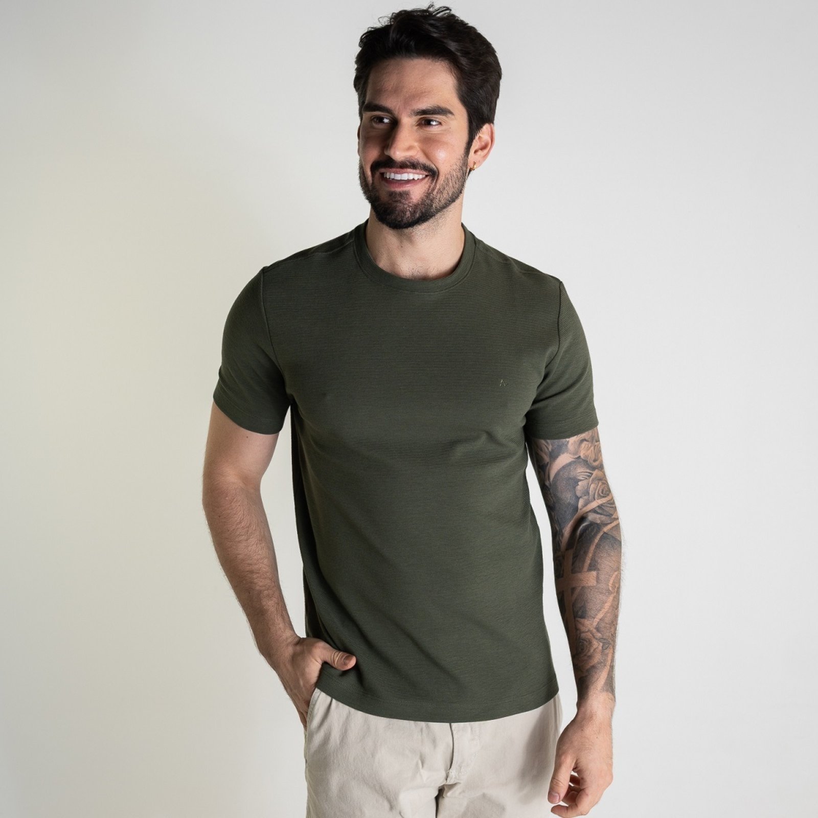 Camiseta Aramis Básica Ottoman Verde Musgo