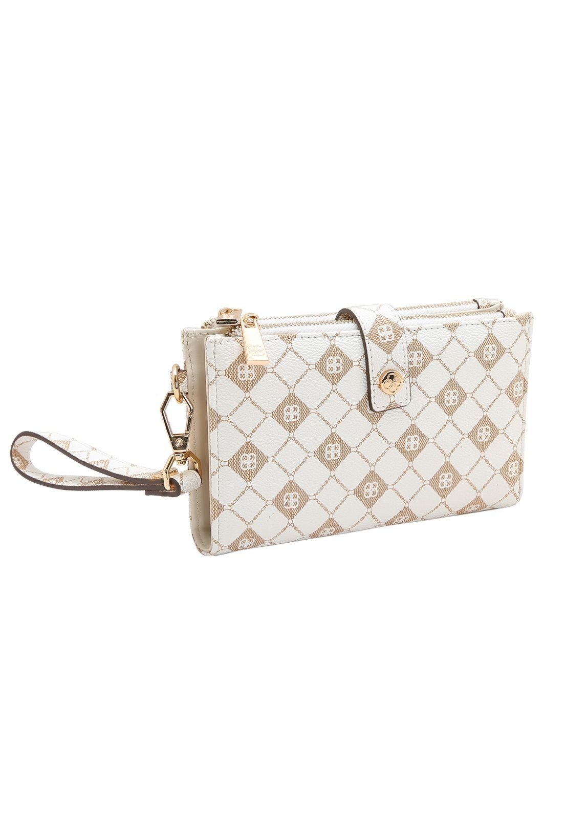 Carteira Feminina Chenson Monograma Elemento Gráfico 2415287 OFF WHITE