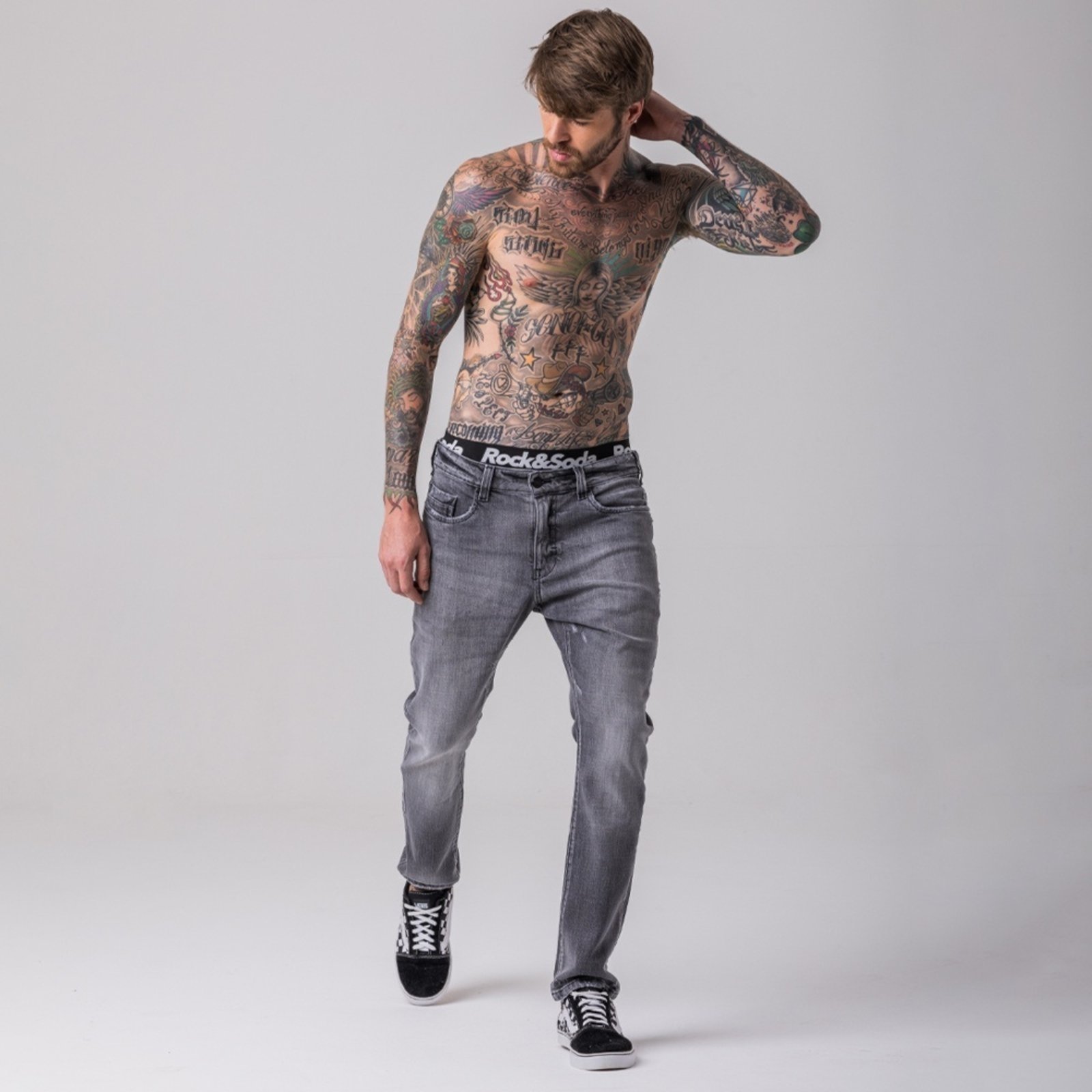 Calça Masculina Skinny Black Jeans Rock e Soda INDIGO BLACK