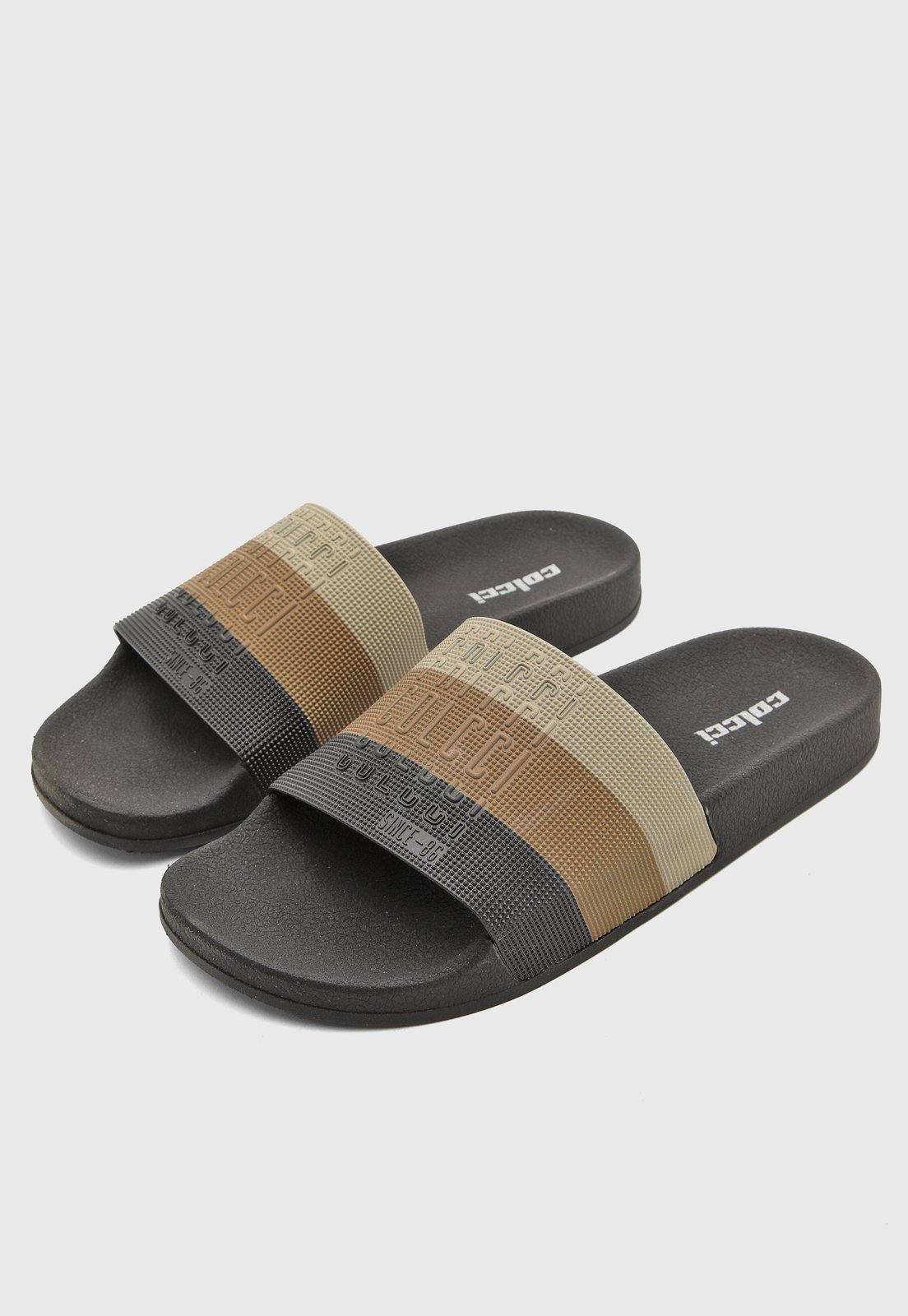 Chinelo Masculino Colcci Slide Cinza