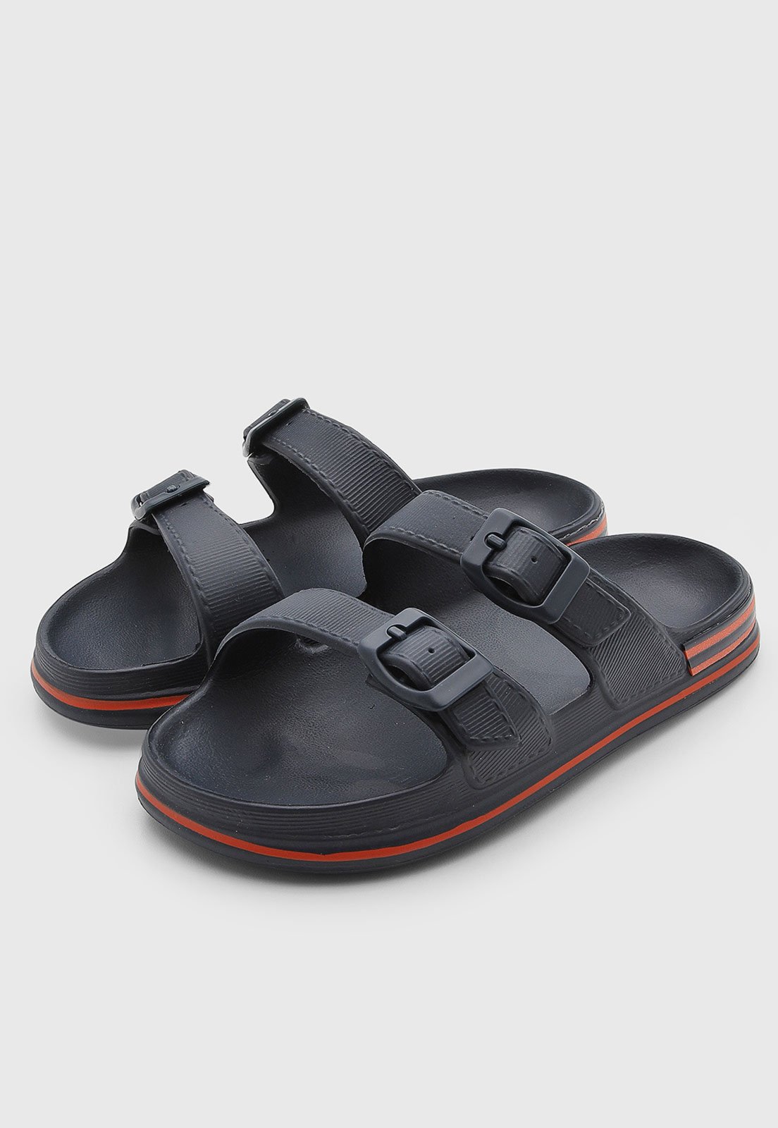 Infantil - Chinelo Molekinho Slide Fivelas Preto