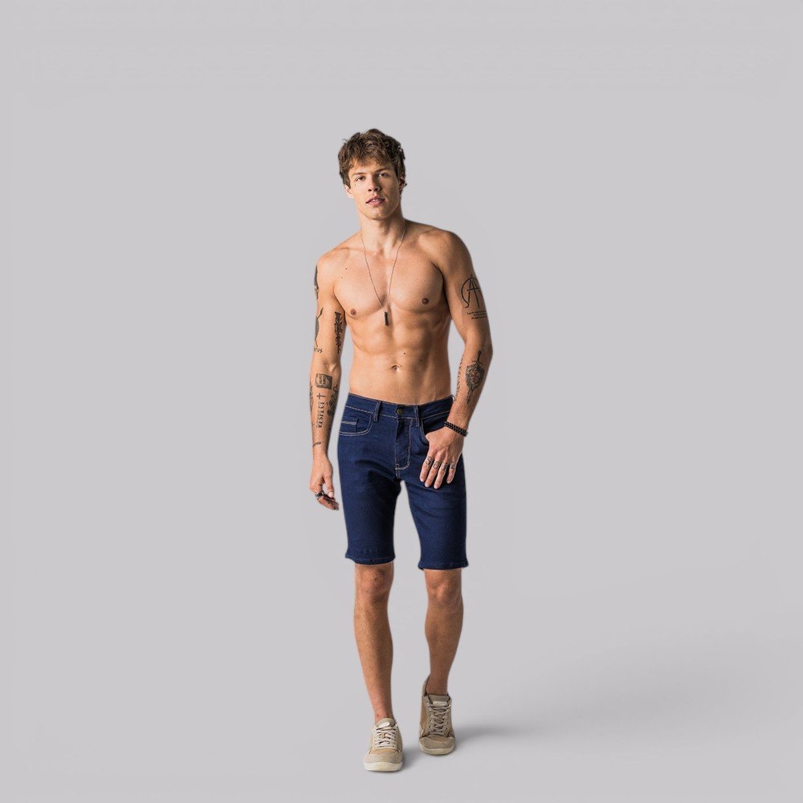Bermuda Jeans Skinny Urban Rock&Soda INDIGO