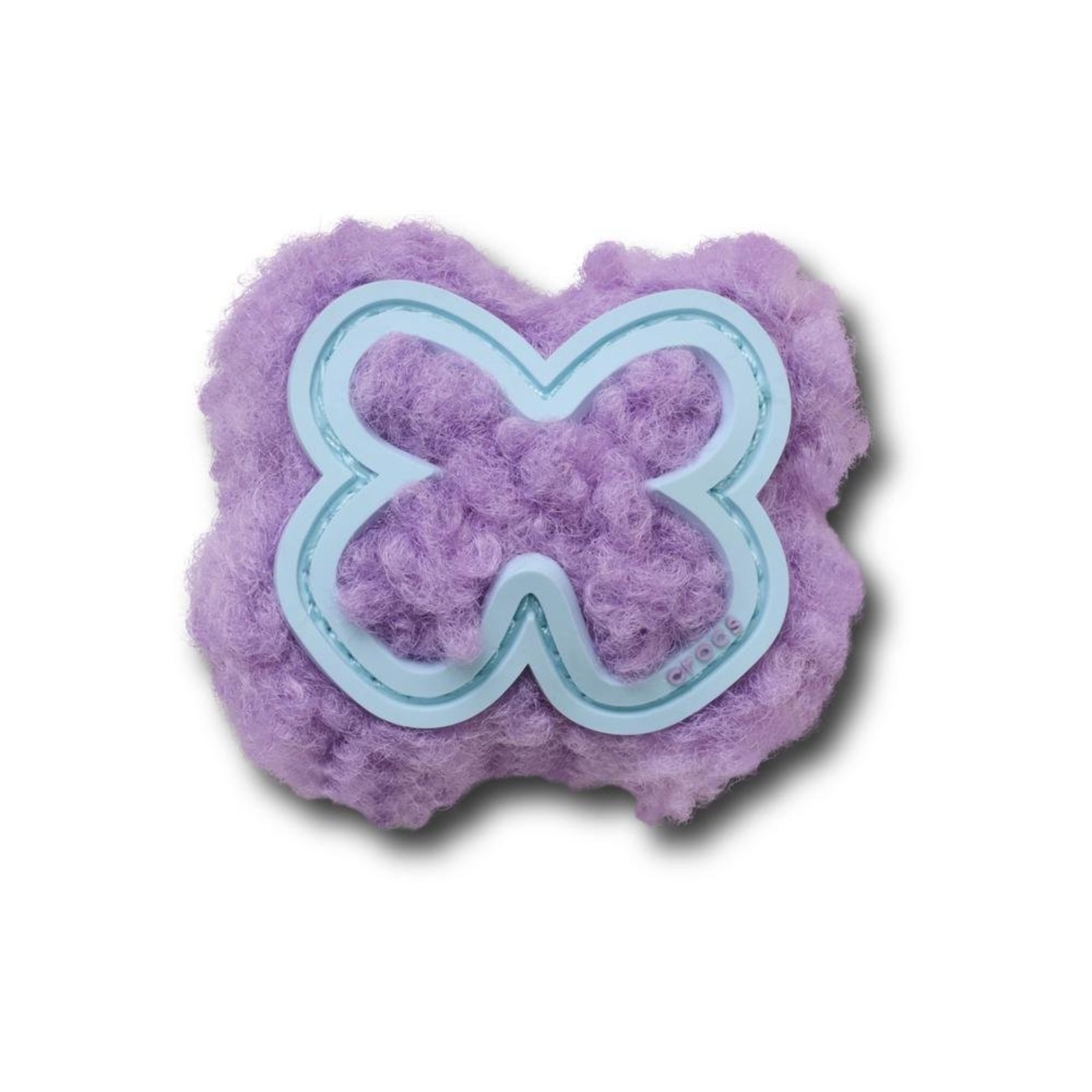 Infantil - Jibbitz™ Borboleta Roxa de Pelúcia UNICO Branco