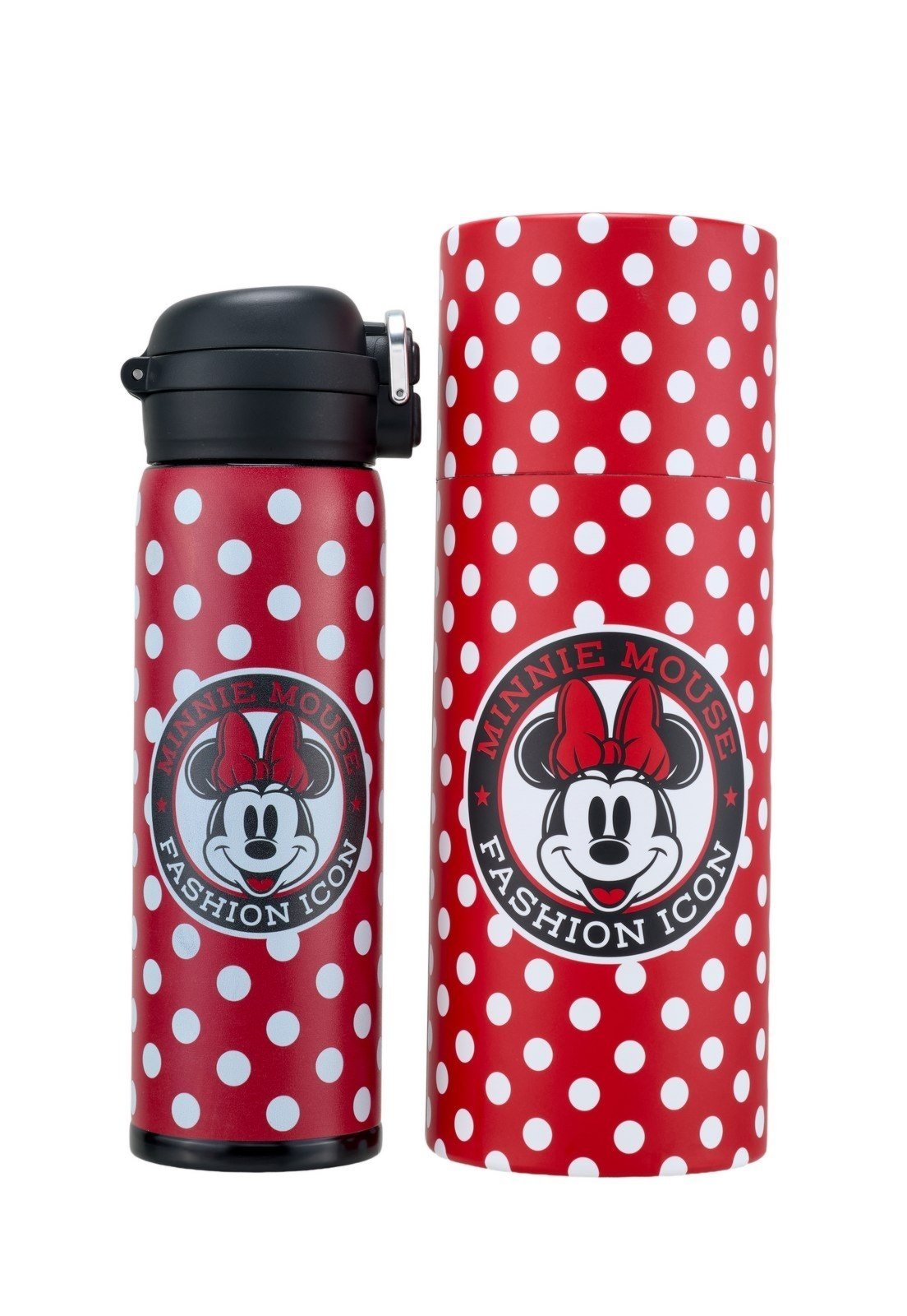 Vista 2 Infantil - Garrafa Minnie Mouse 480 ML Agua Disney vermelho Disney vermelho