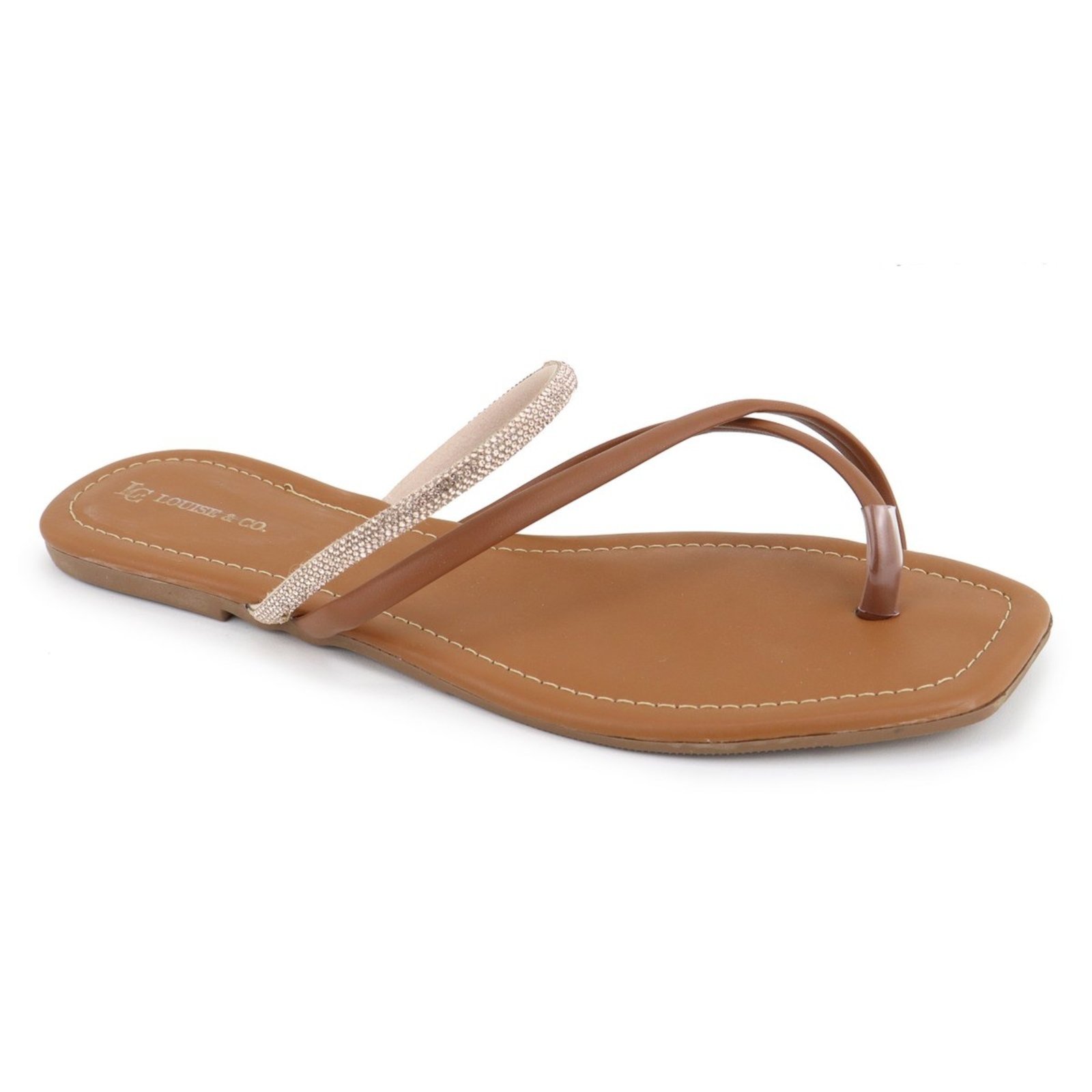 Sandália Feminina Rasteira Flat Rasteirinha Casual Moda Verão Strass Brilho