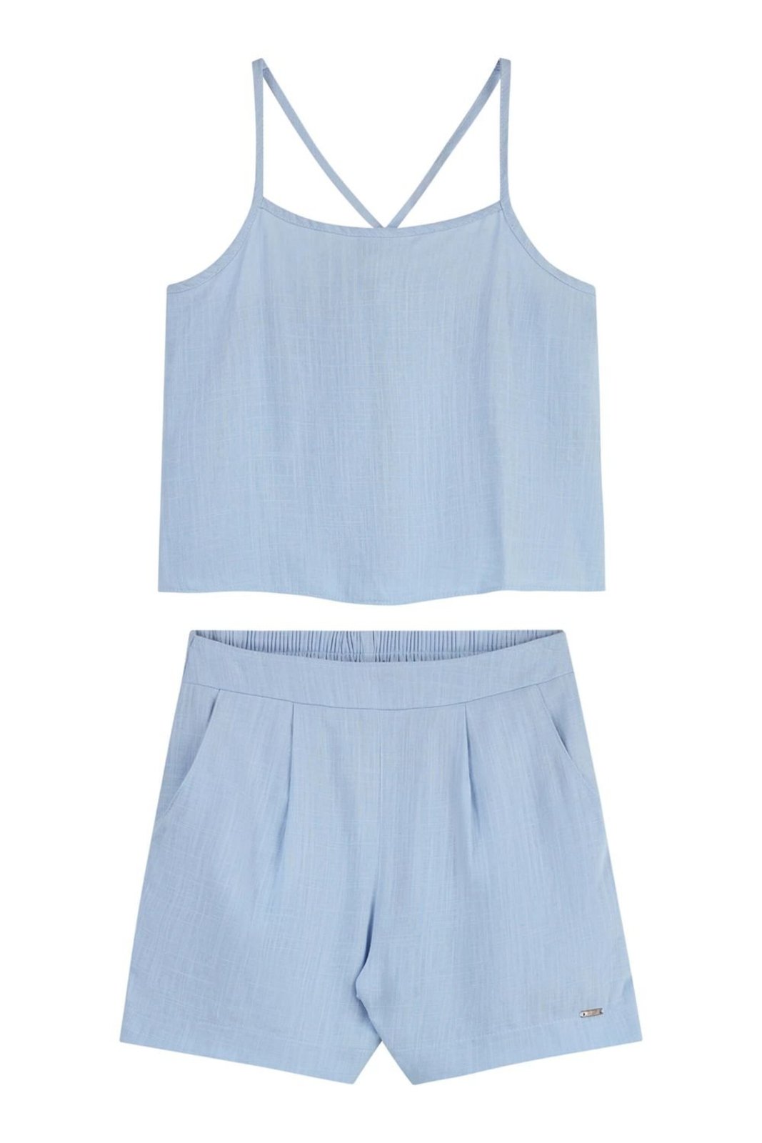 Infantil - Conjunto Juvenil Menina Viscolinho Beats Azul