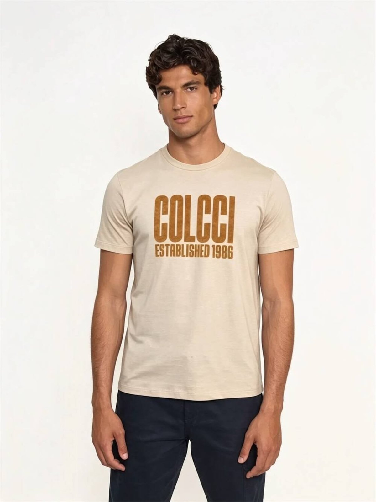 Camiseta com Estampa Established Colcci Bege Taupe