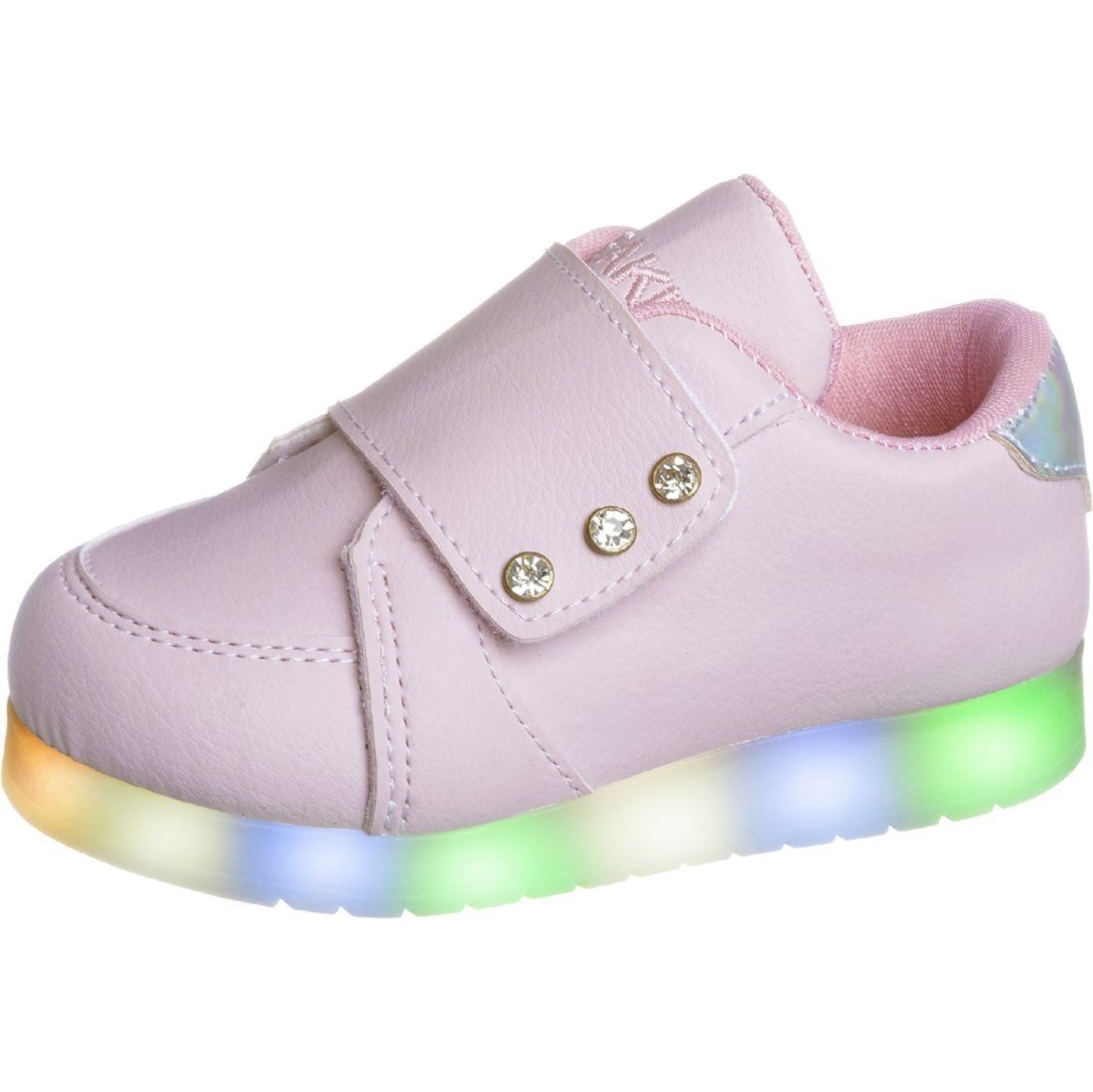 Infantil - Tênis Beakid Menina Com Luzinha Led Rosa