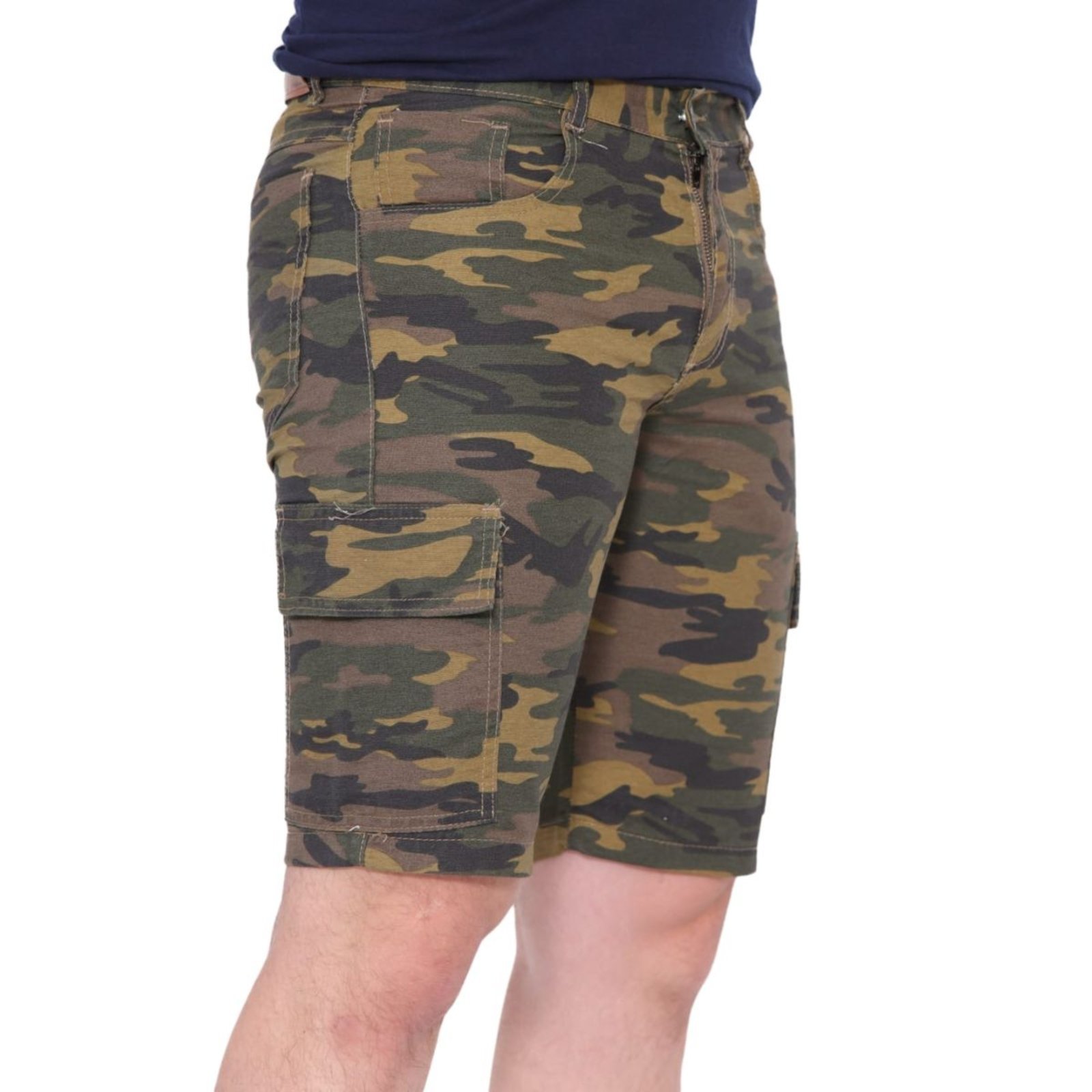 Vista 3 Bermuda Cargo Tática Militar Masculina Alleppo Jeans camuflado Alleppo Jeans camuflado