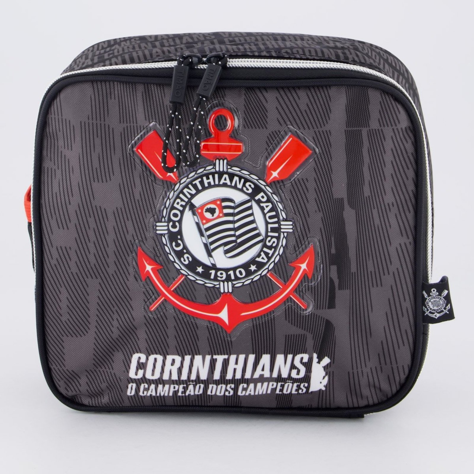Lancheira Corinthians Juvenil Cinza