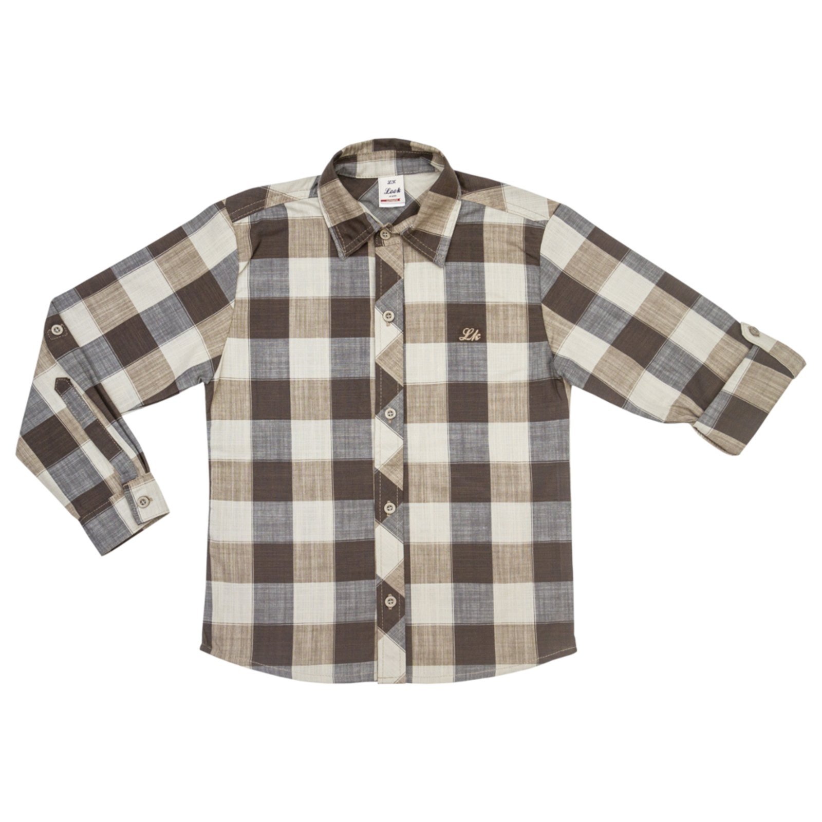 Infantil – Camisa Juvenil Look Jeans Xadrez Collor