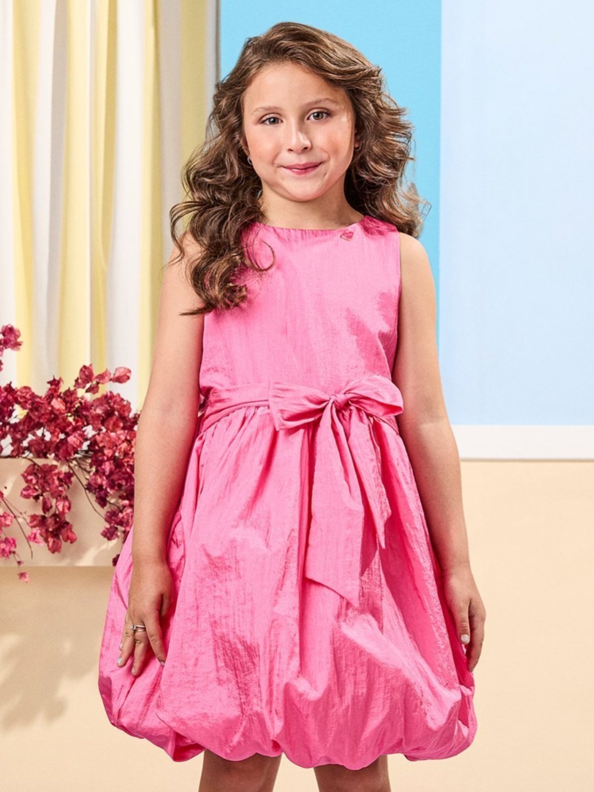 Infantil - Vestido Balonê com Laço